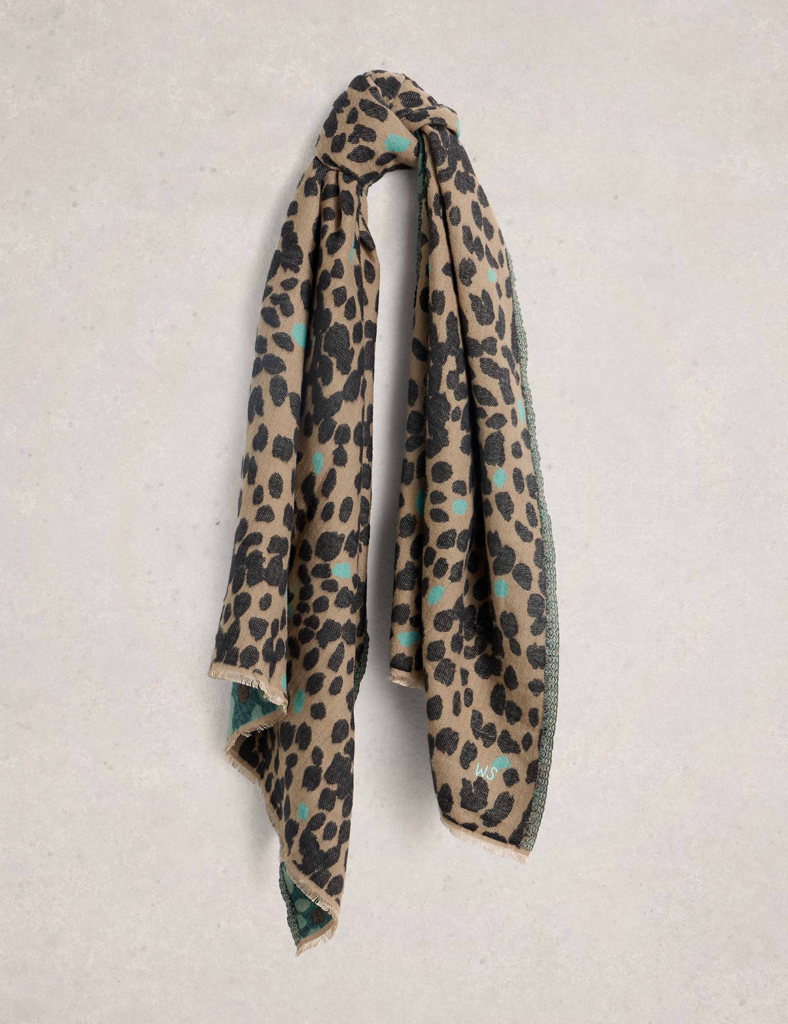 Cotton Rich Petal Print Scarf