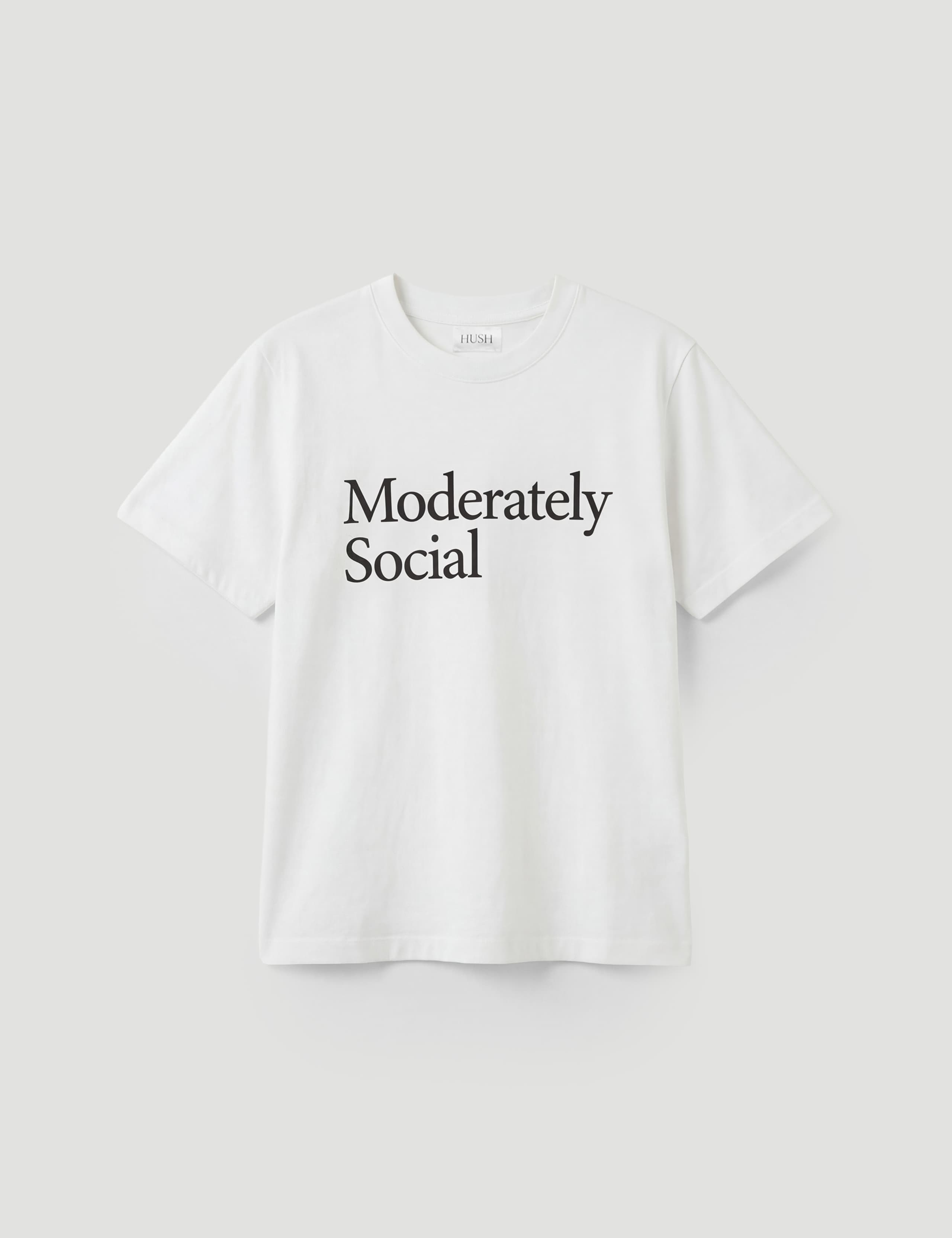 Pure Cotton Moderately Social T-Shirt