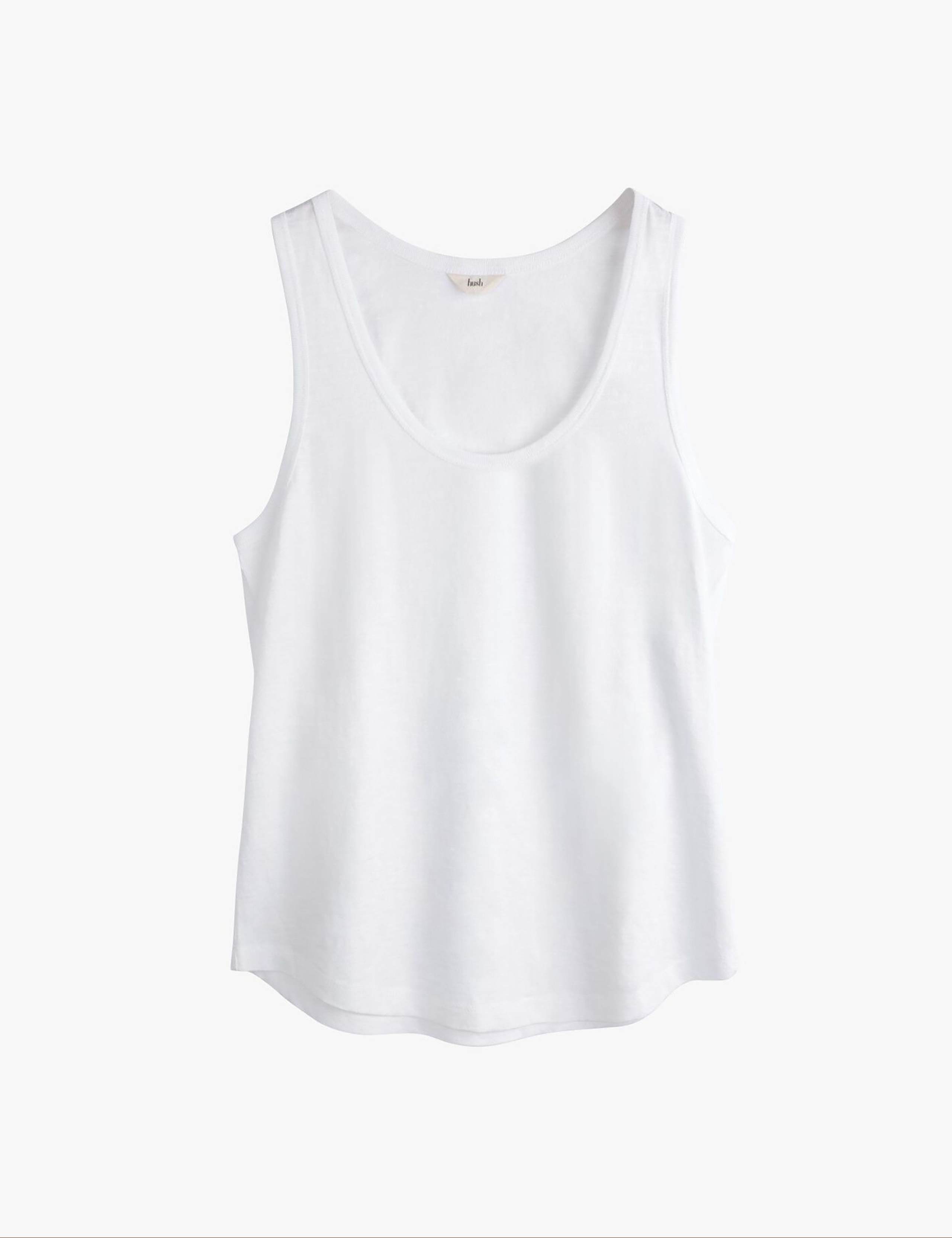 Pure Cotton Scoop Neck Vest