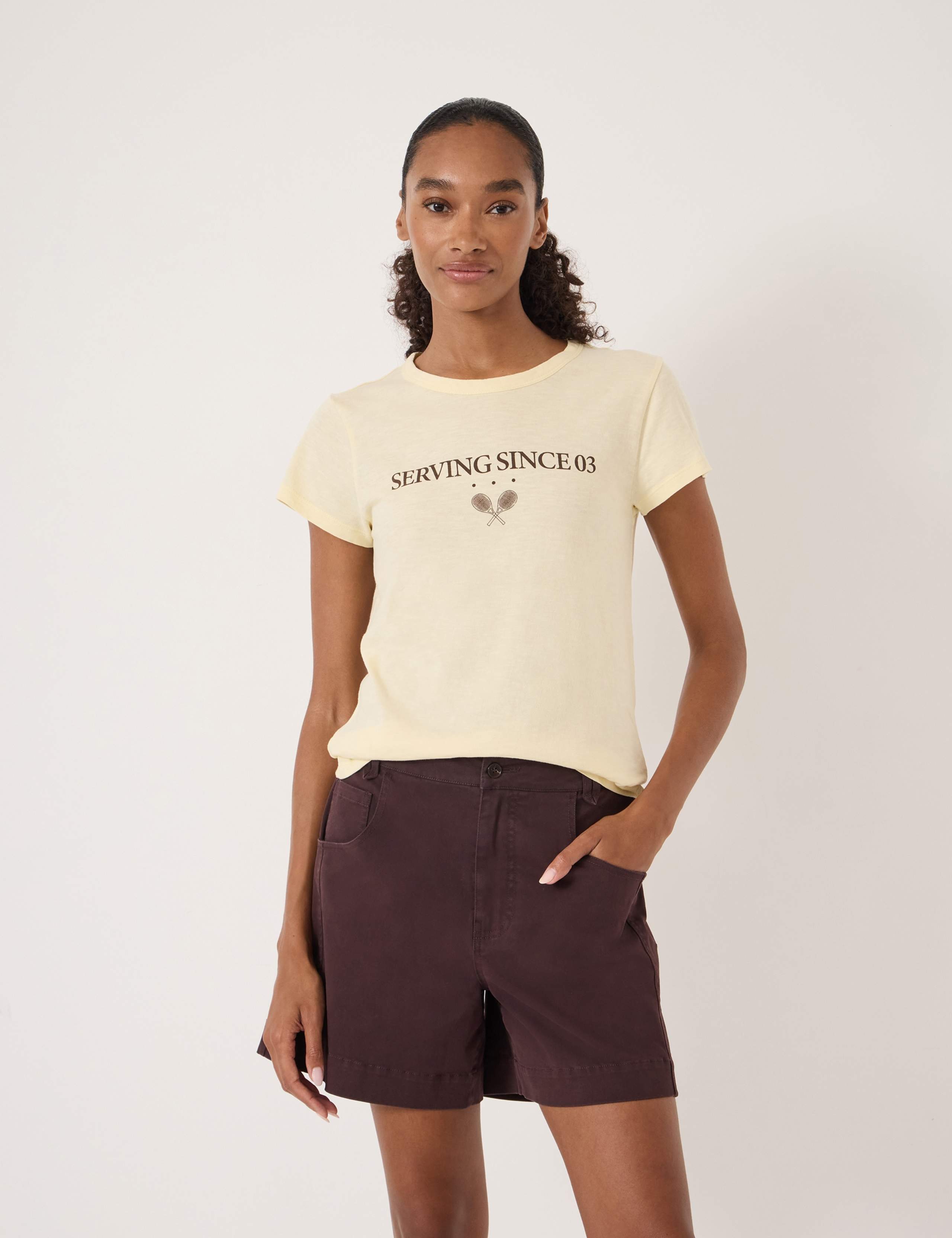 Pure Cotton Serving Since 03 Graphic T-Shirt