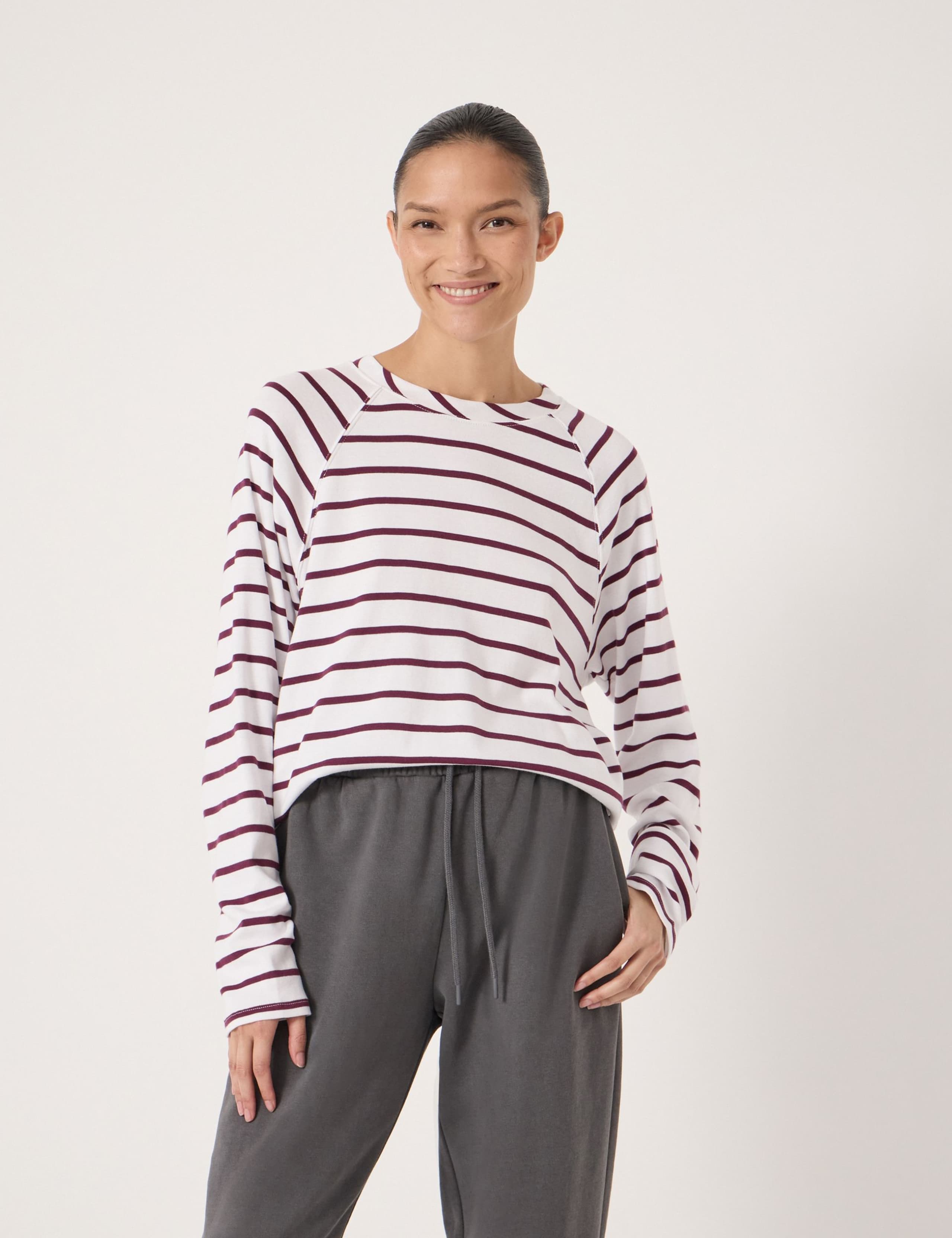 Pure Cotton Striped Top