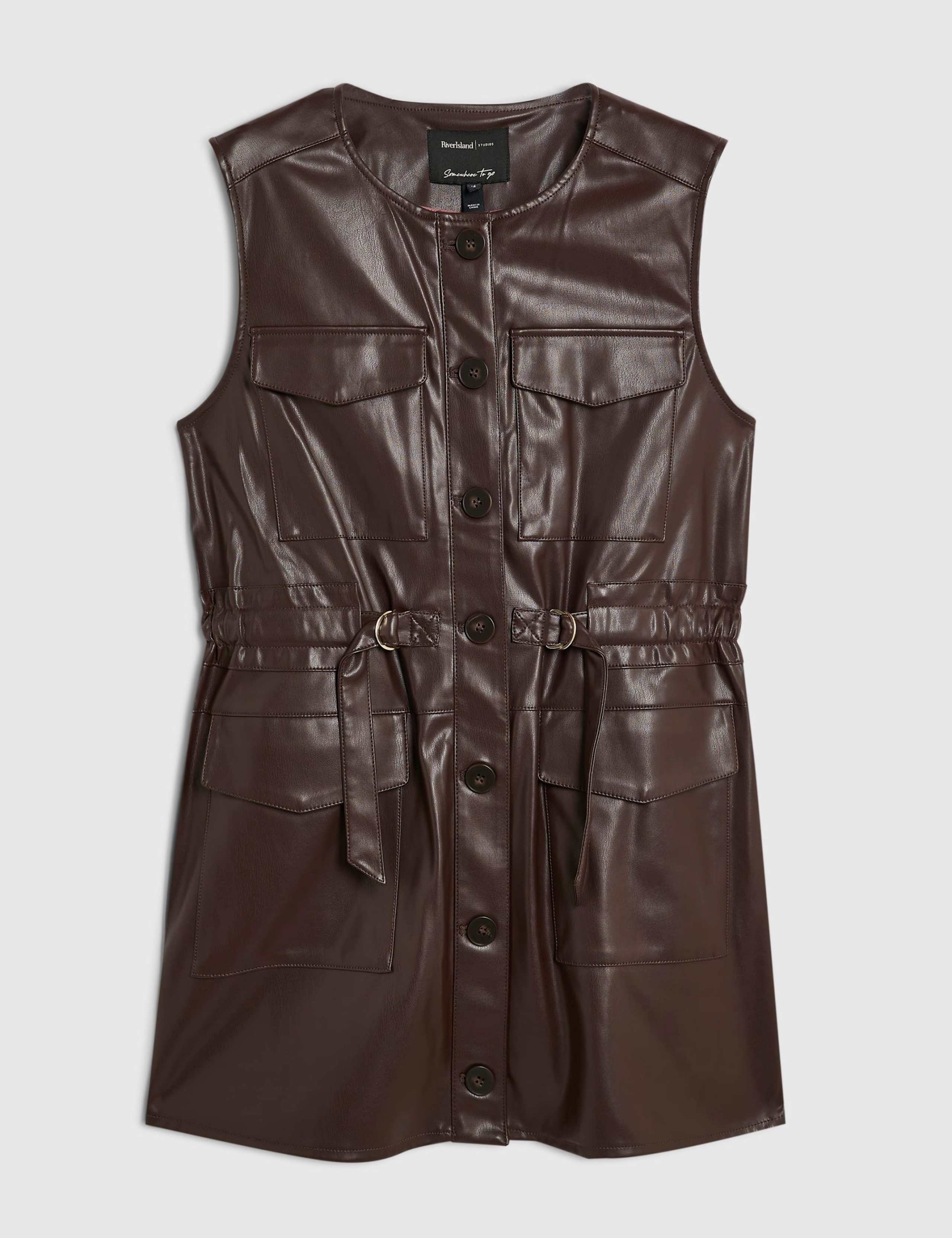 Button Front Mini Utility Shirt Dress