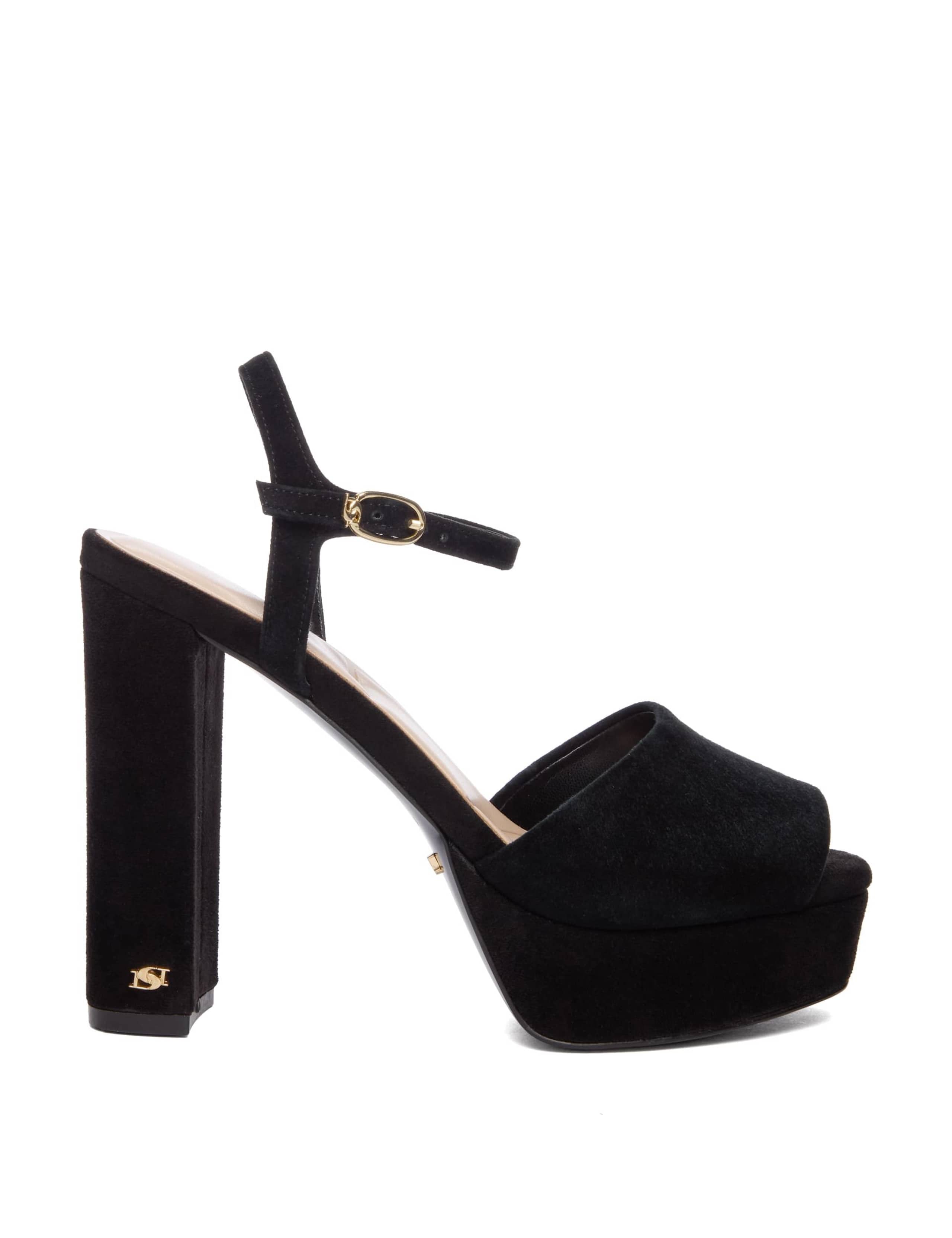 Leather Ankle Strap Platform Sandals