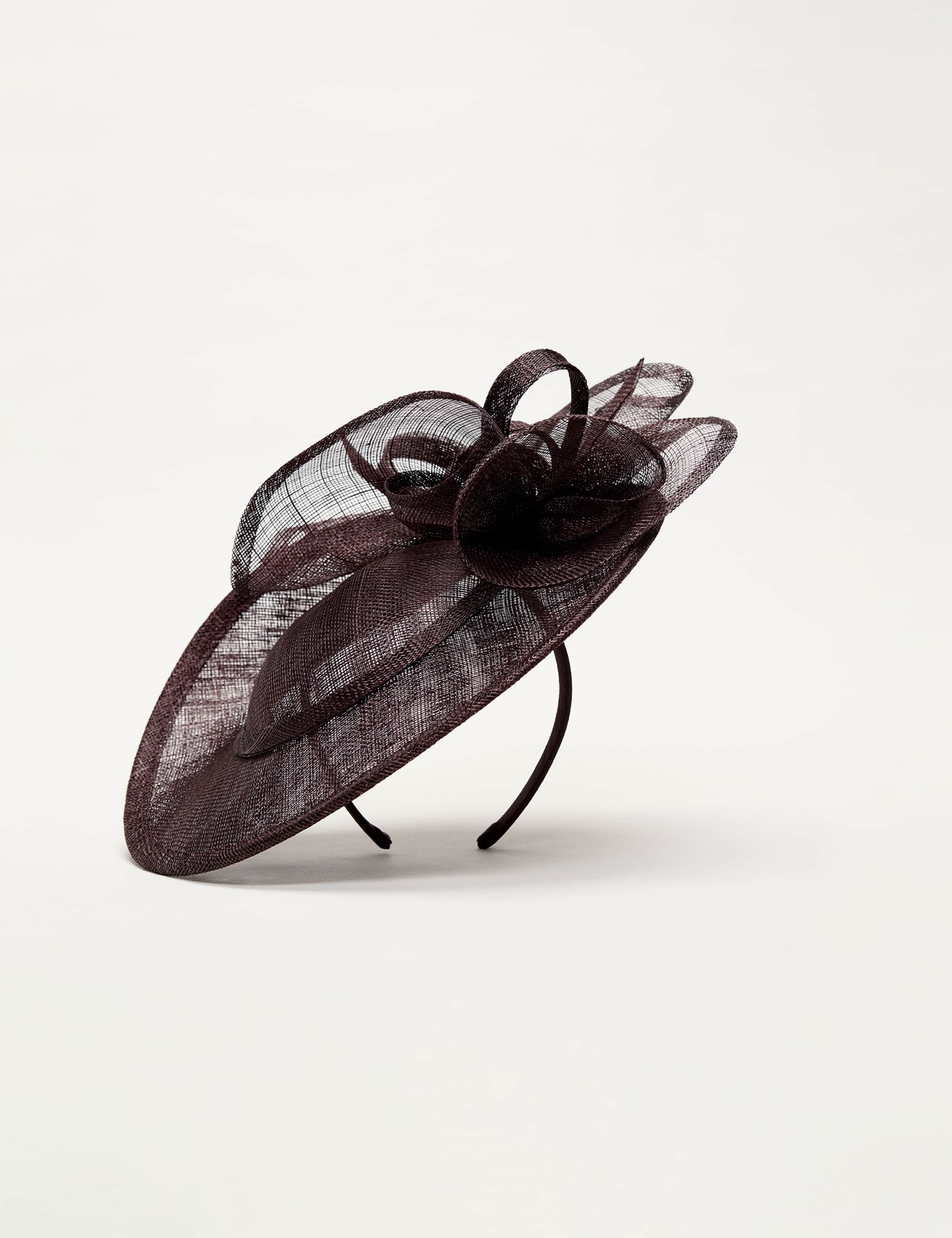 Twist Back Ruffle Disc Fascinator