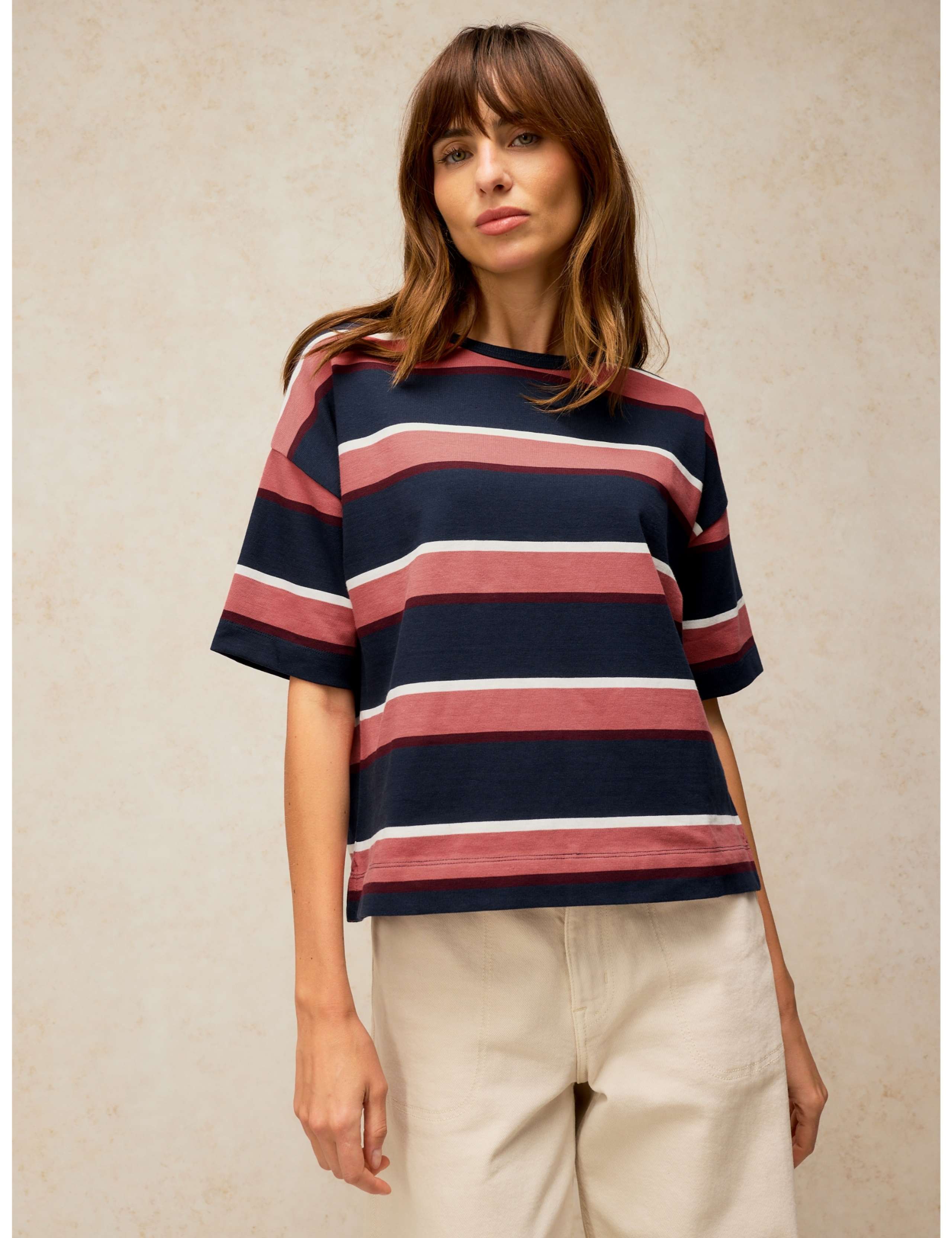 Pure Cotton Striped T-Shirt