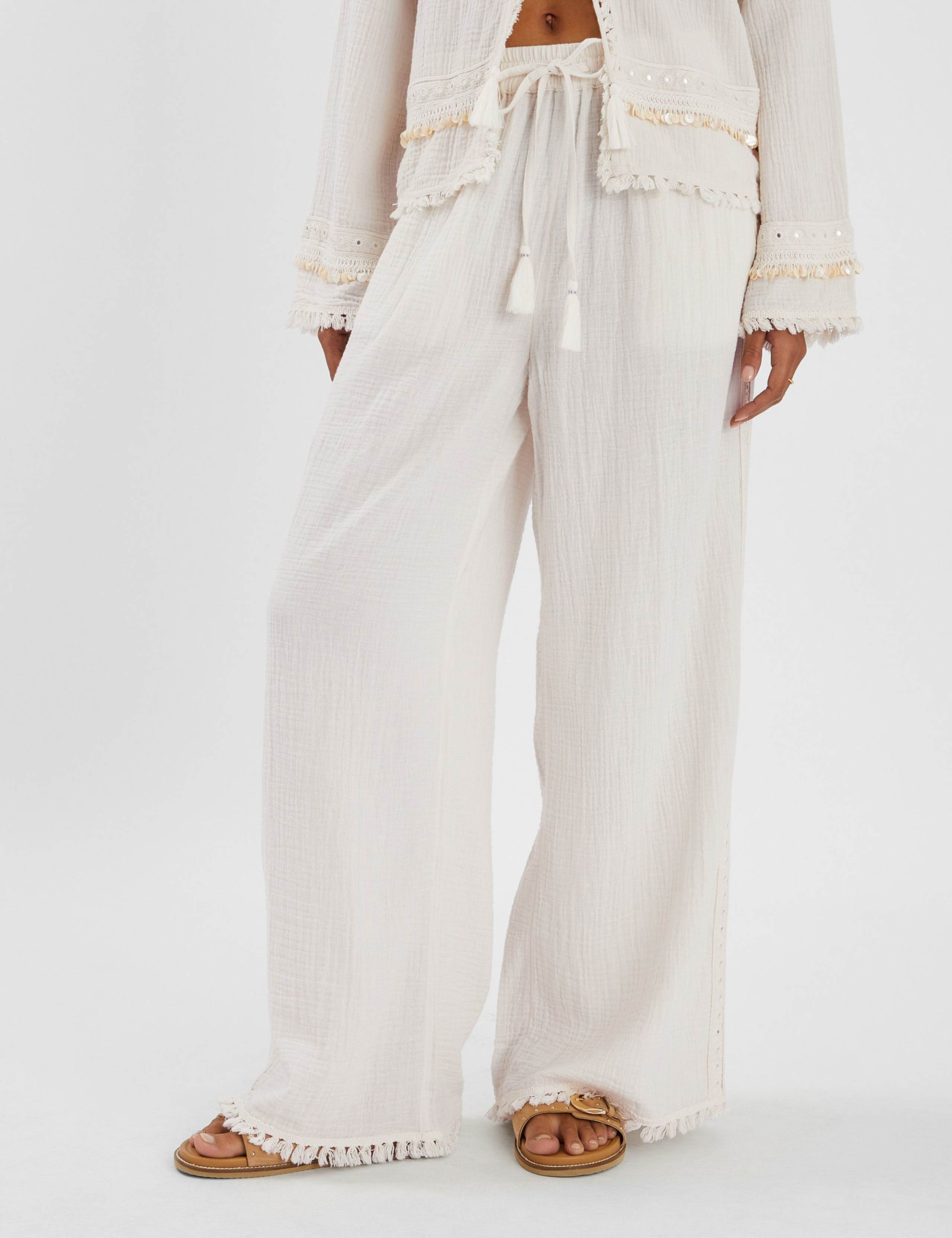 Pure Cotton Beach Trousers