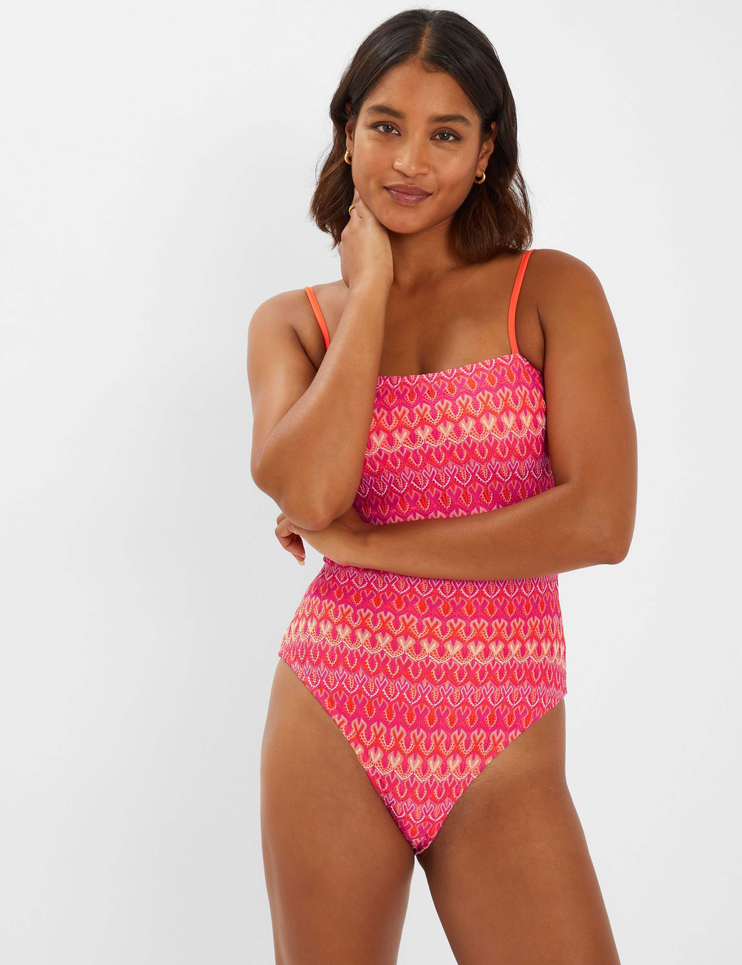 Crochet Bandeau Swimsuit