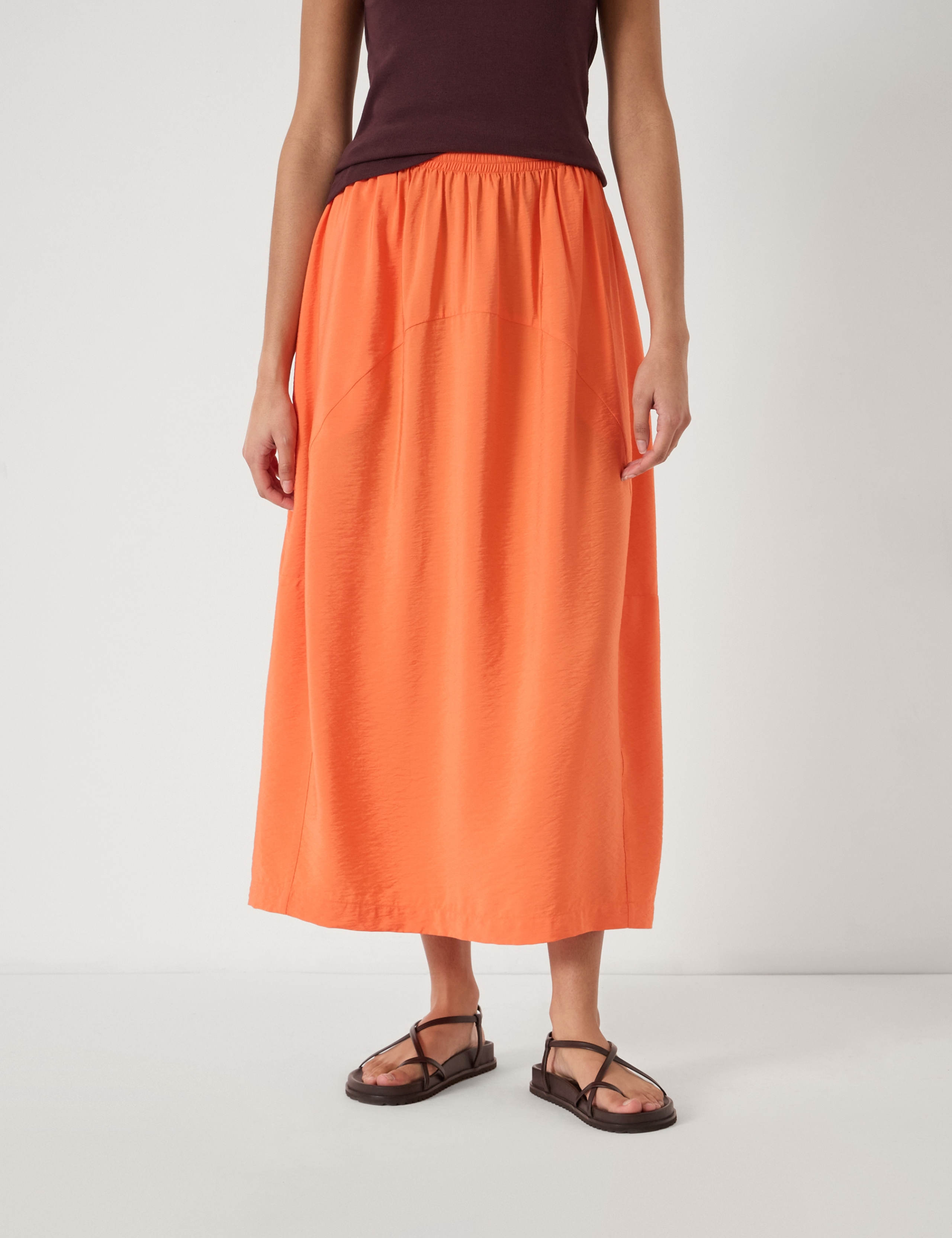 Barrel Midi Skirt