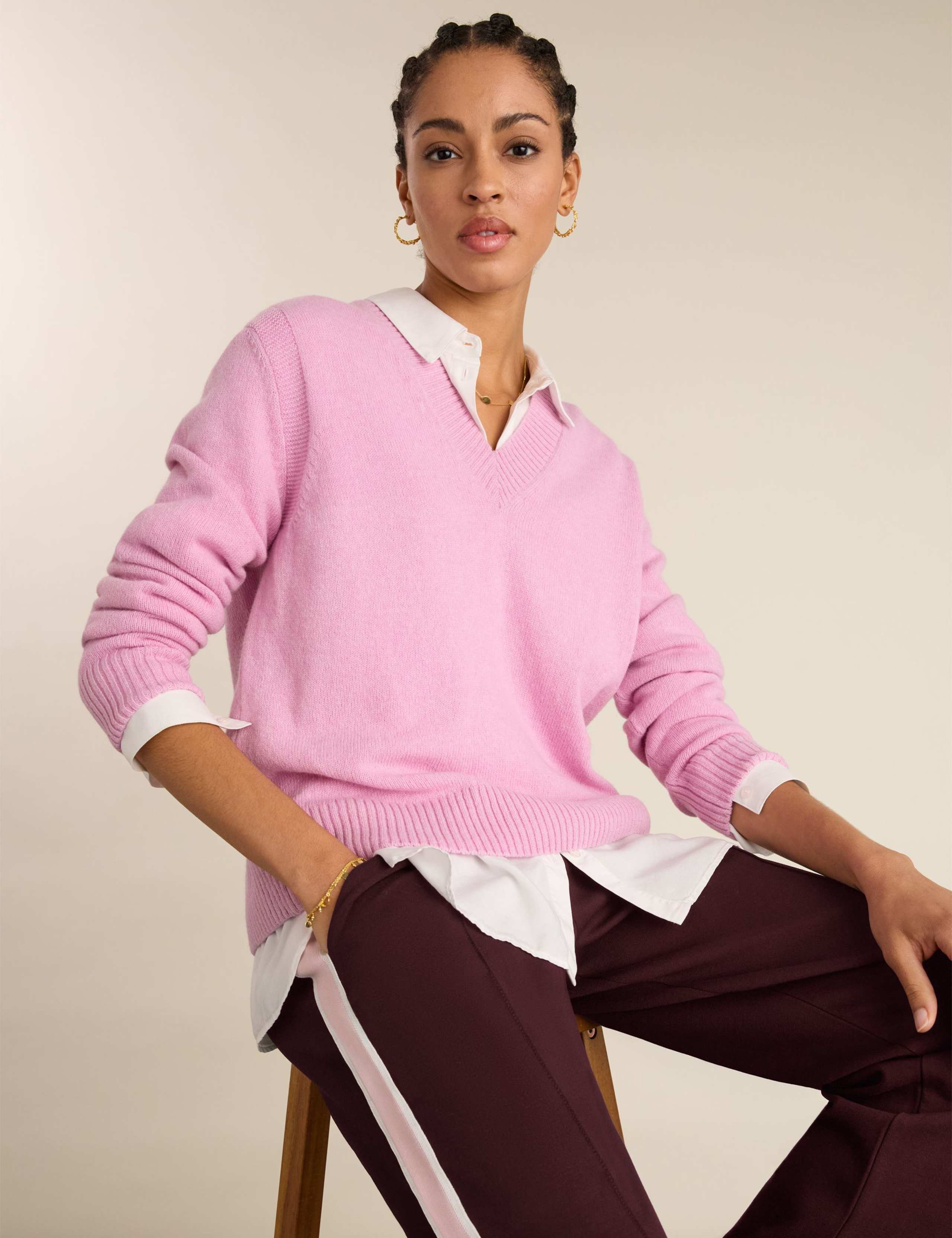 Wool Rich V-Neck Jumper