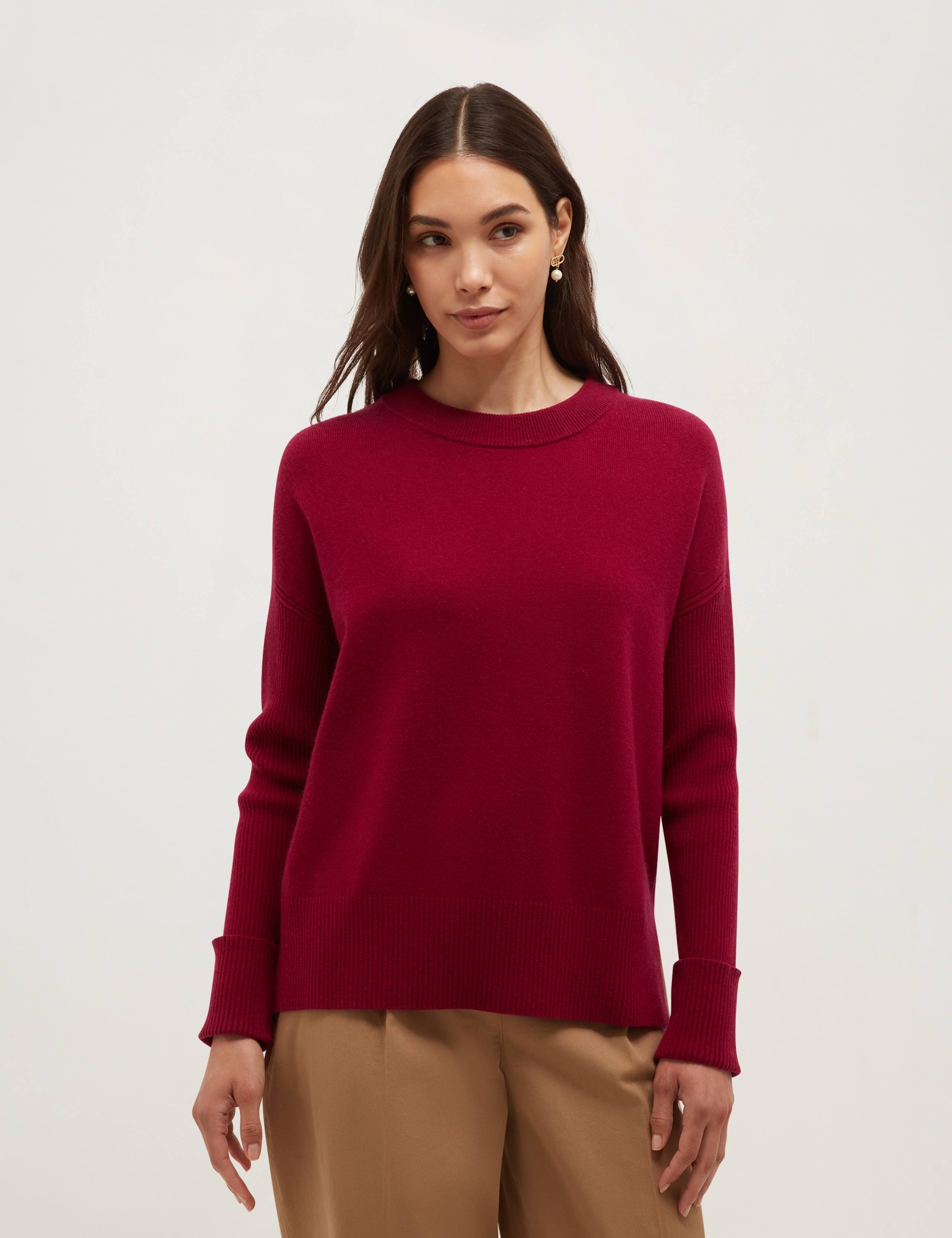 Wool Blend Crew Neck Jumper