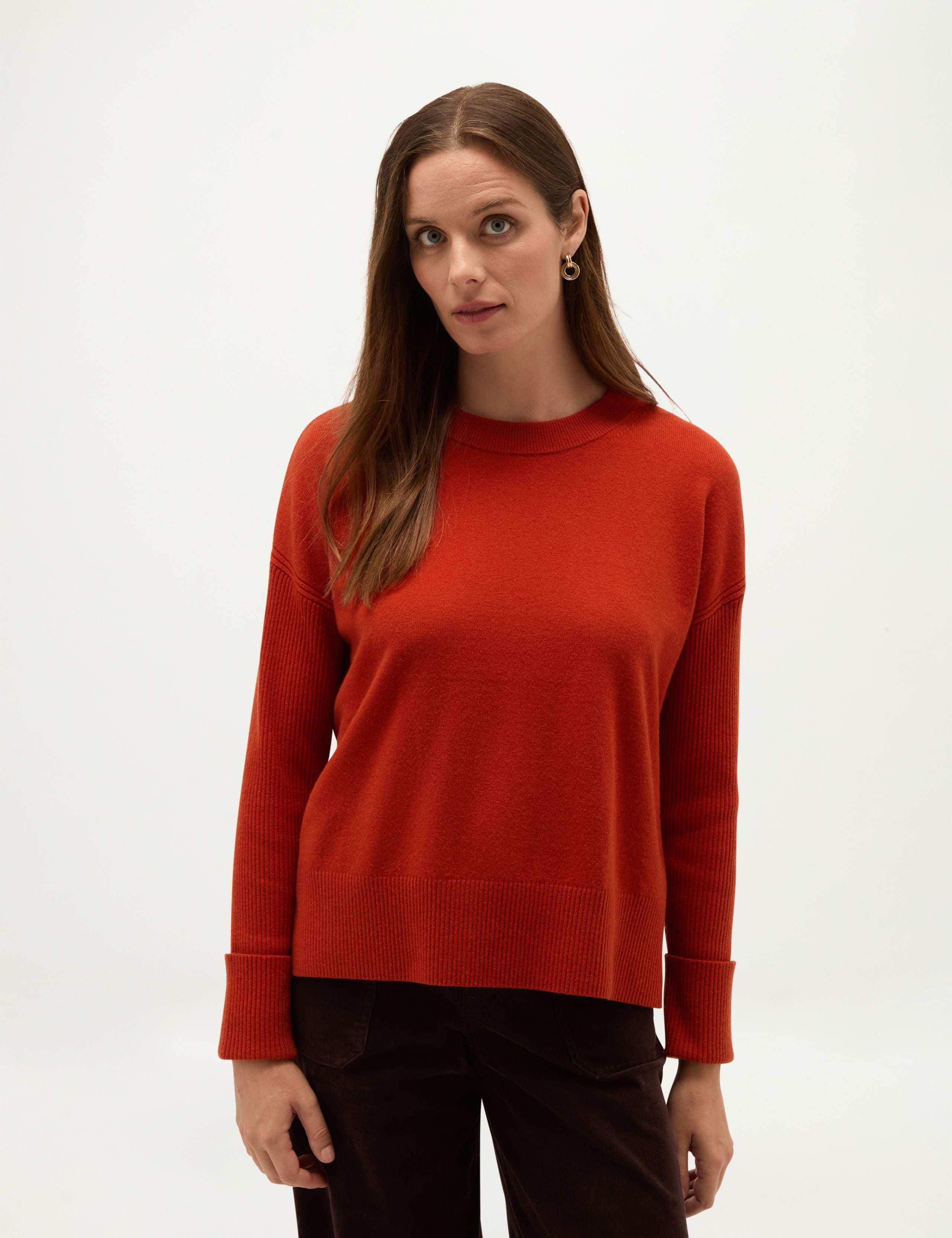 Wool Blend Crew Neck Jumper