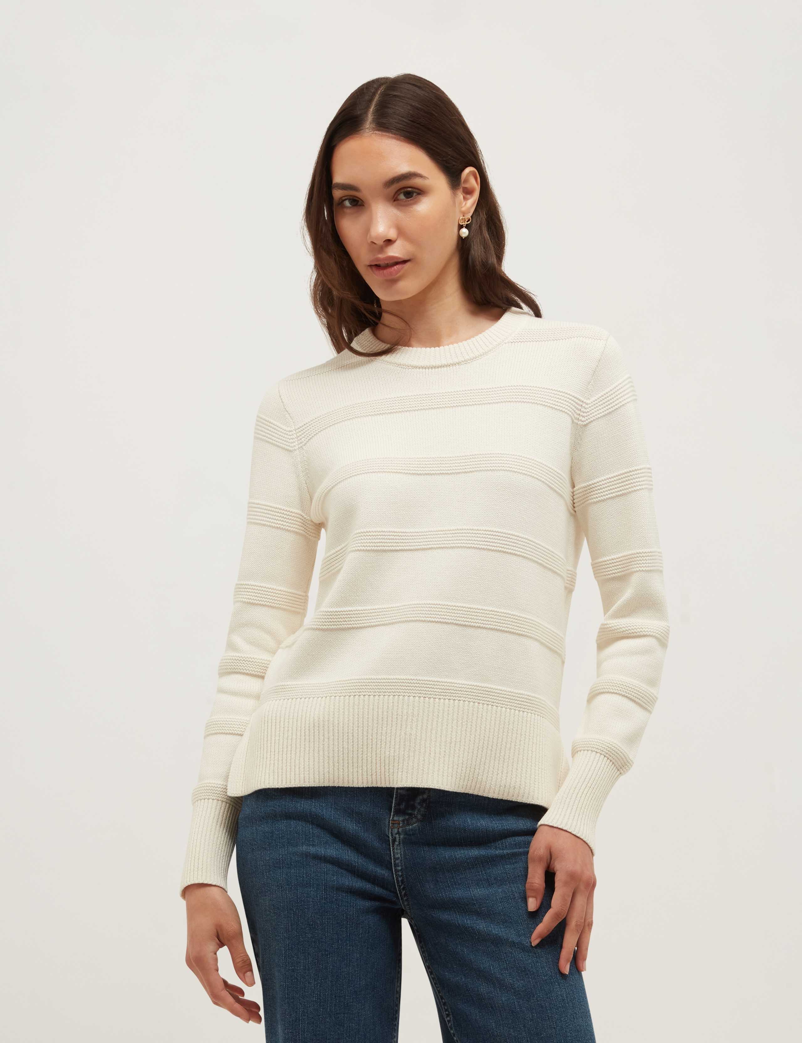 Pure Cotton Crew Neck Jumper