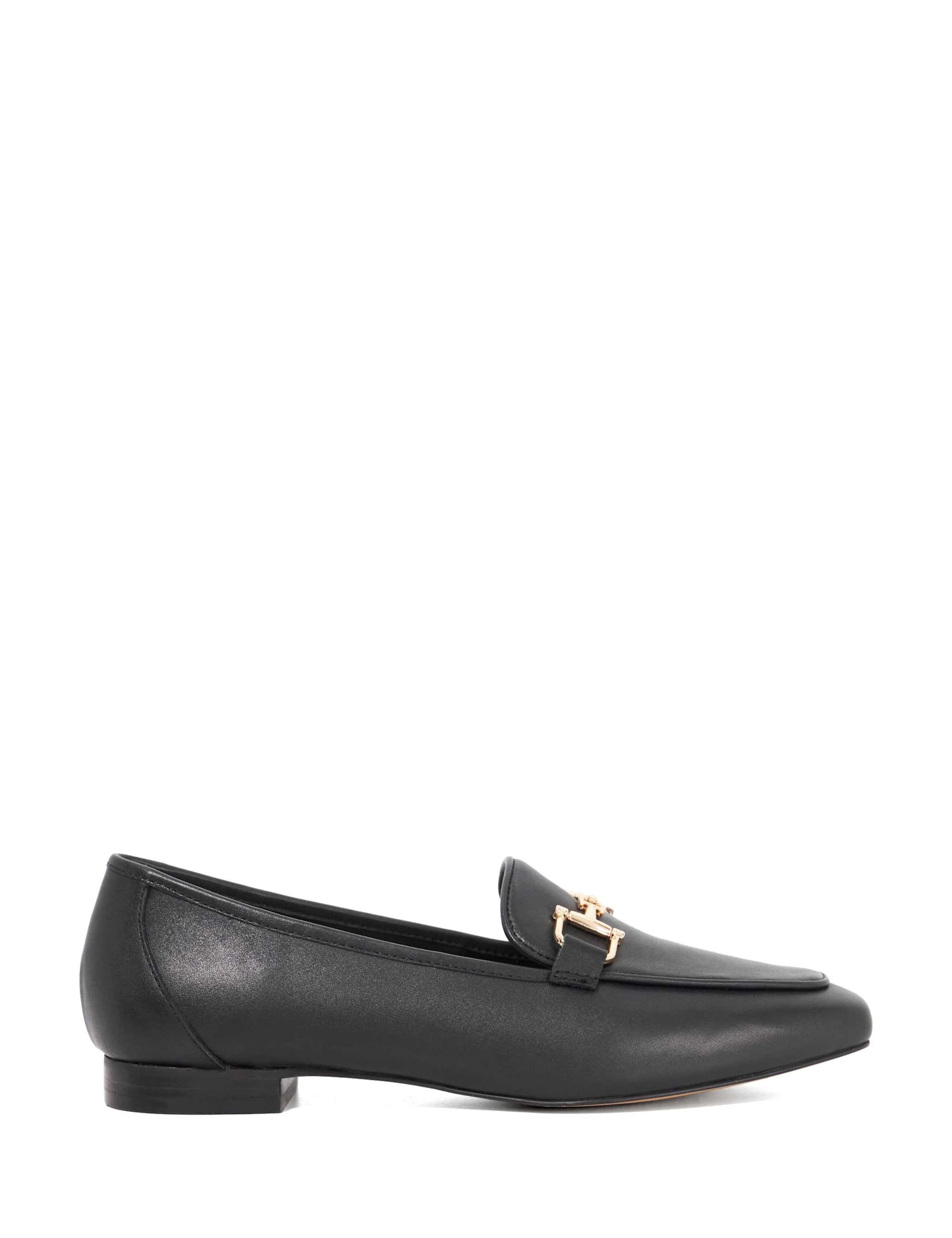Suede Snaffle Trim Square Toe Loafers