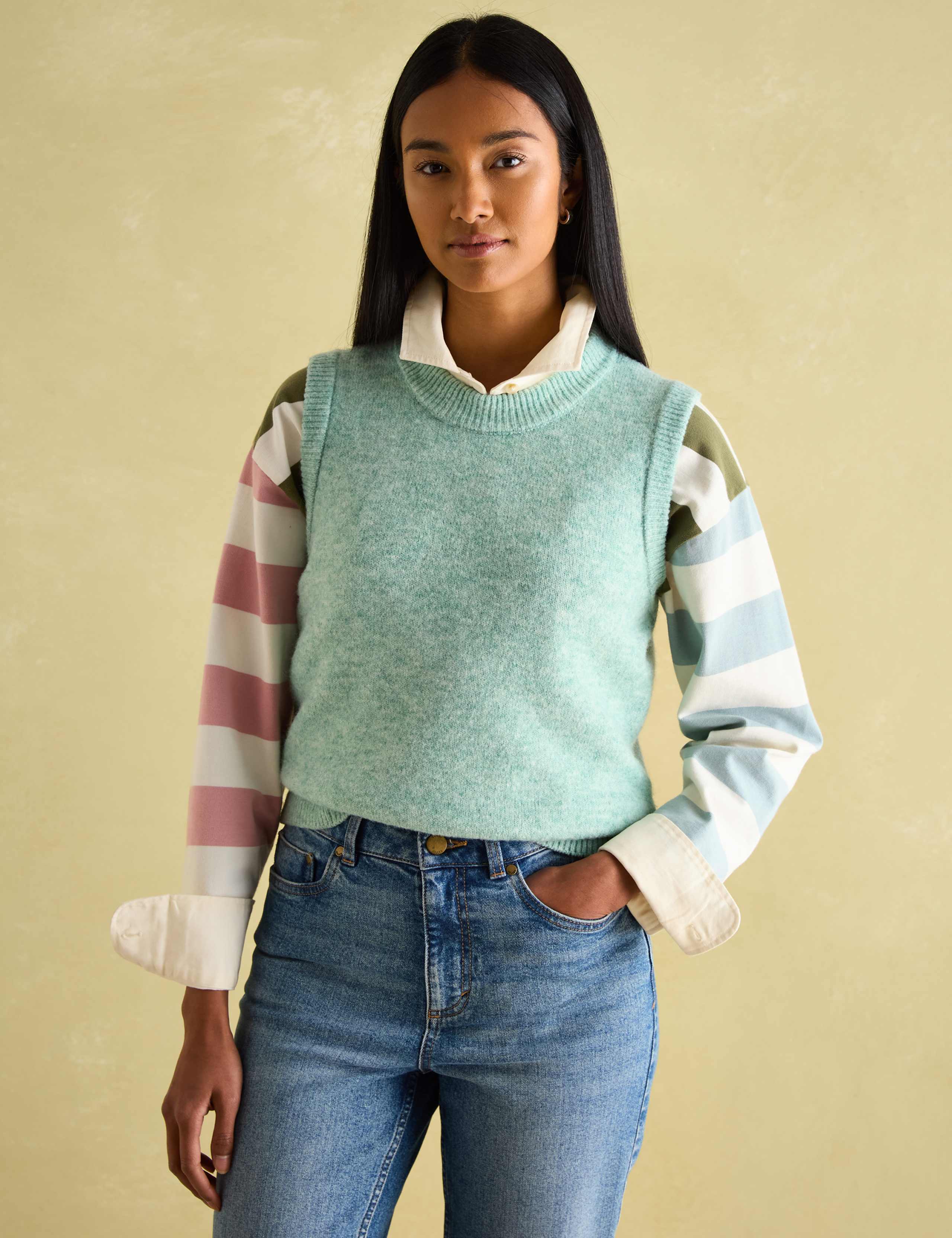 Textured Knitted Vest