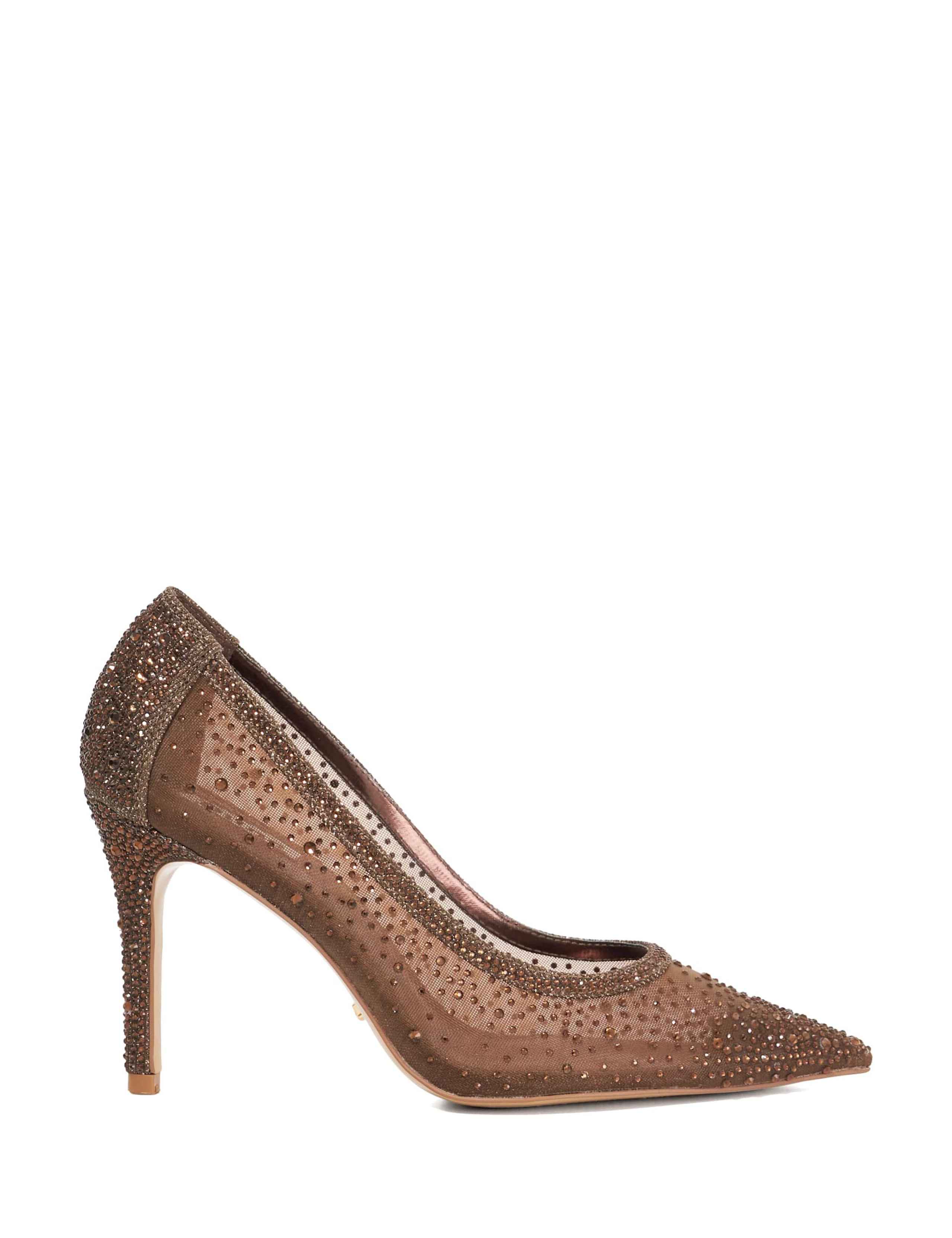Sparkle Stiletto Heel Pointed Court Shoes