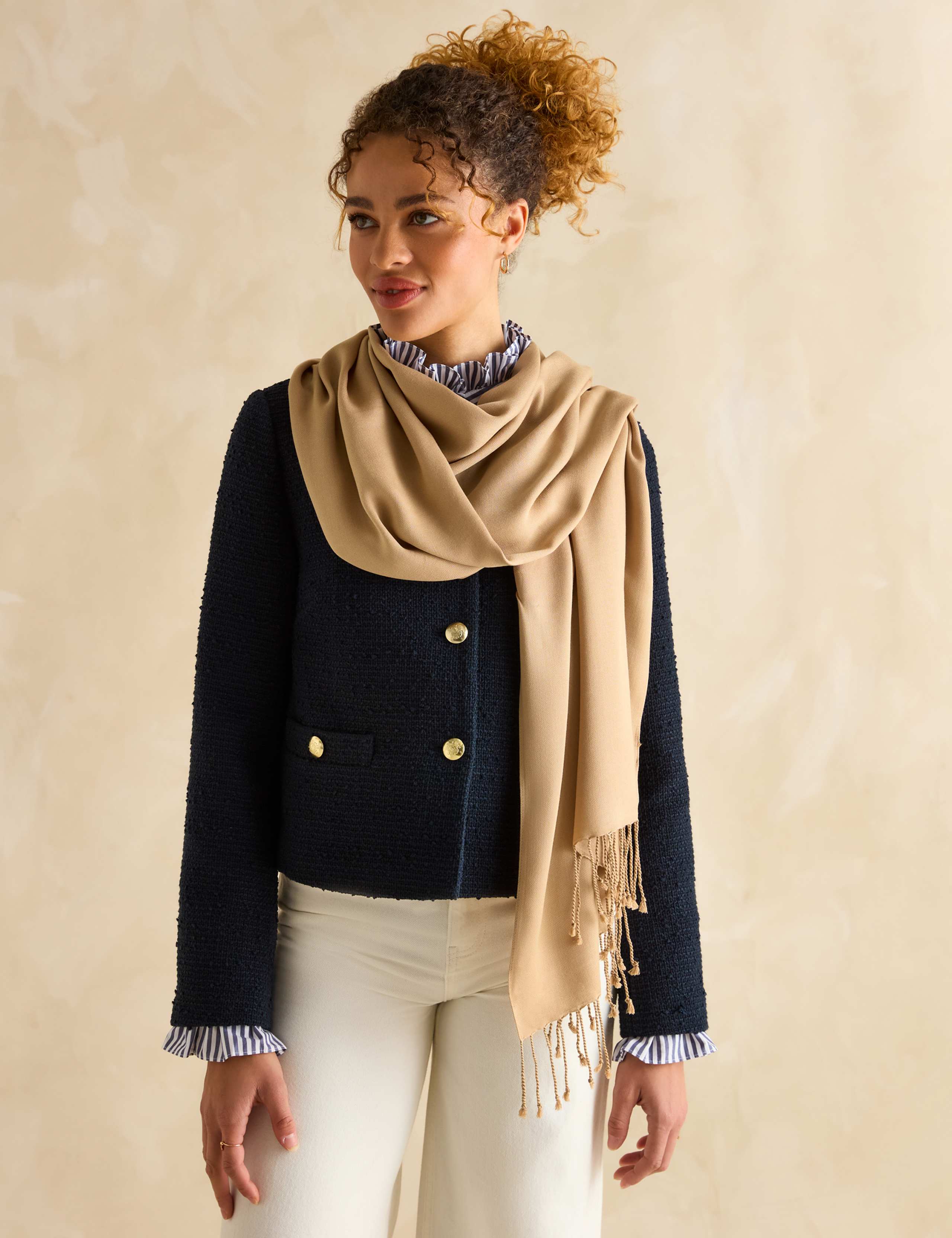 Pure Modal Tassel Scarf