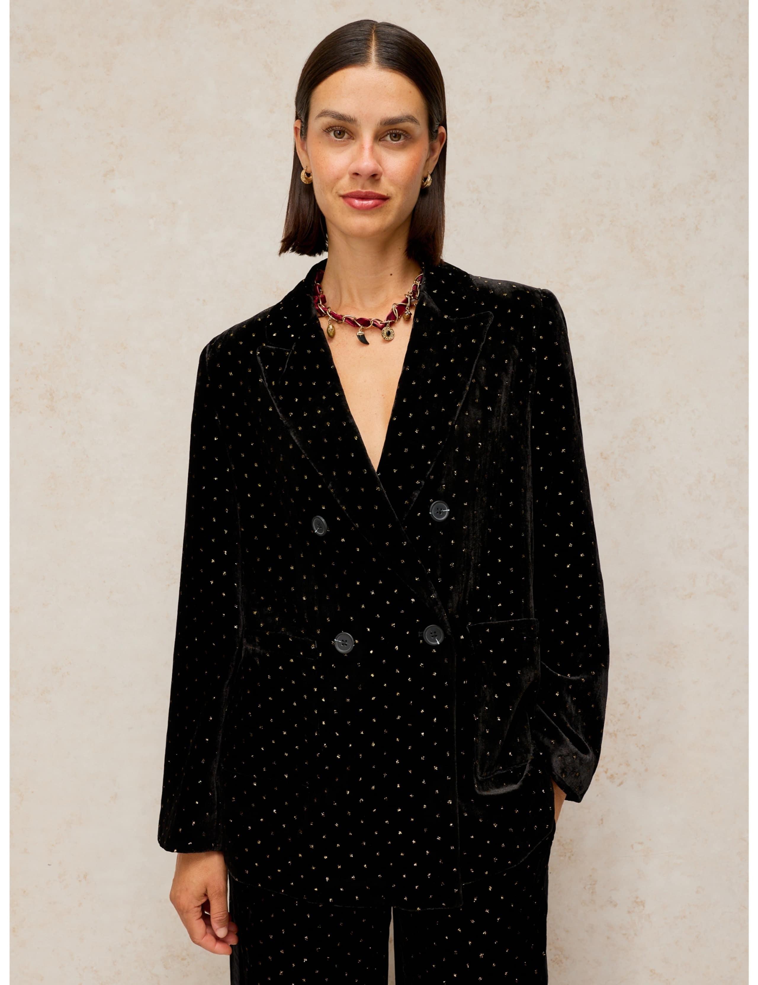 Sasha Velvet Blazer