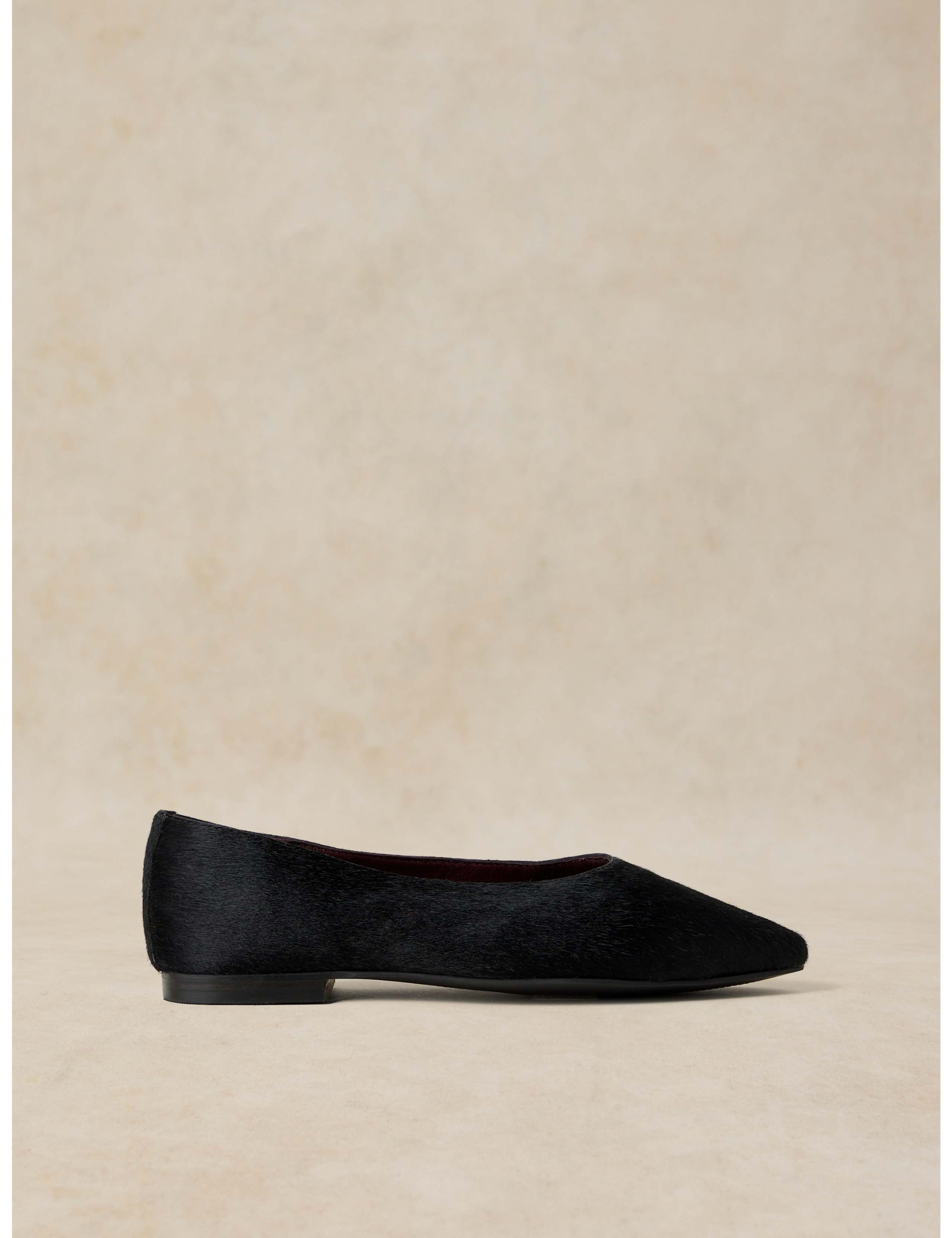 Leather Pointed Ballet Pumps