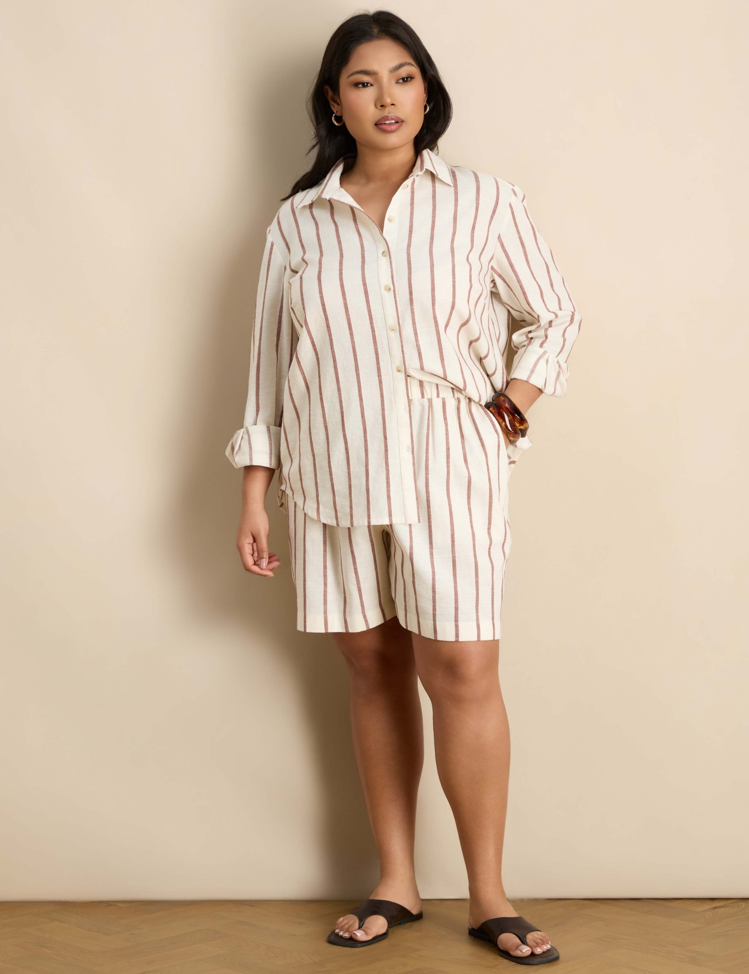 Cotton Rich Striped Shirt