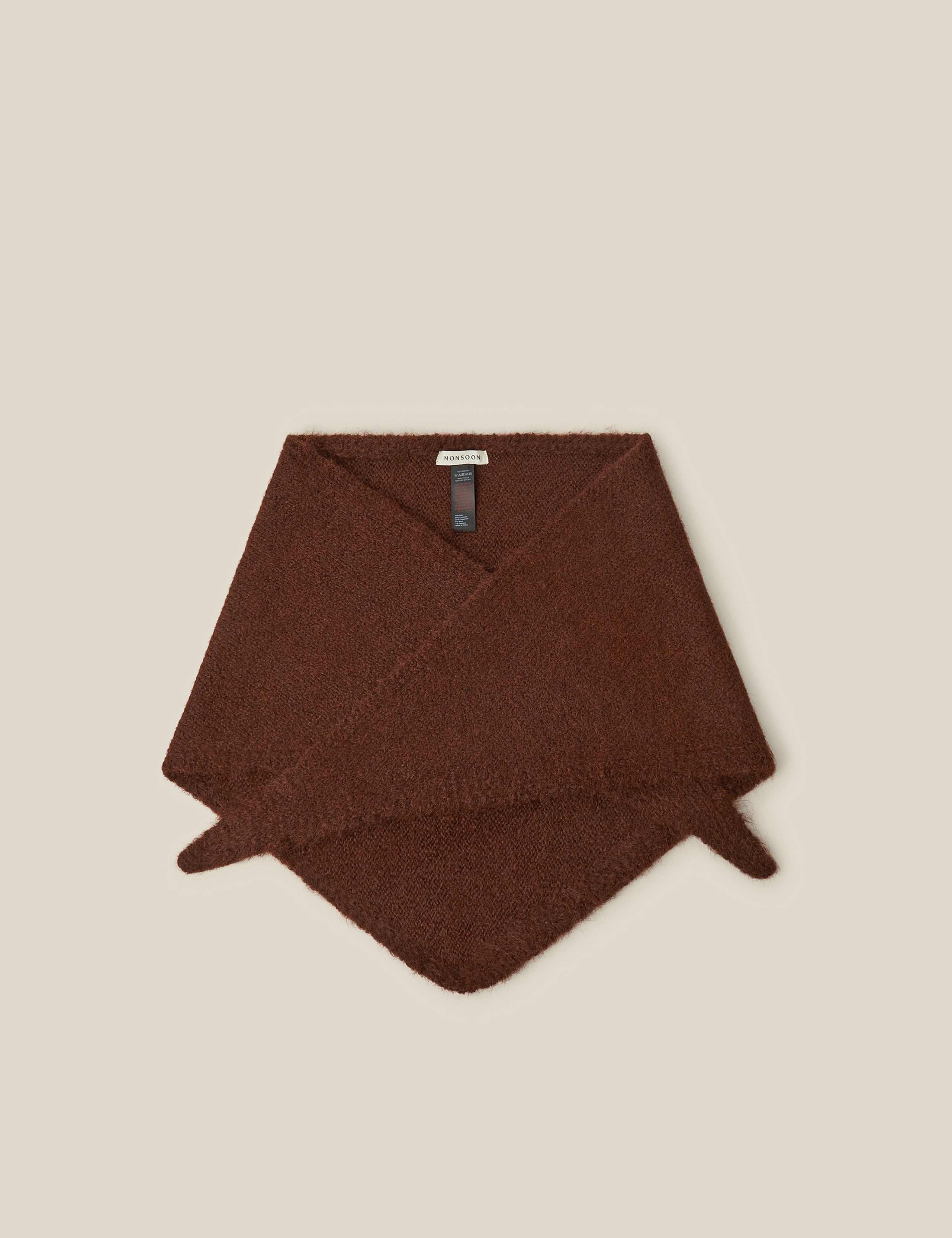 Knitted Triangle Scarf