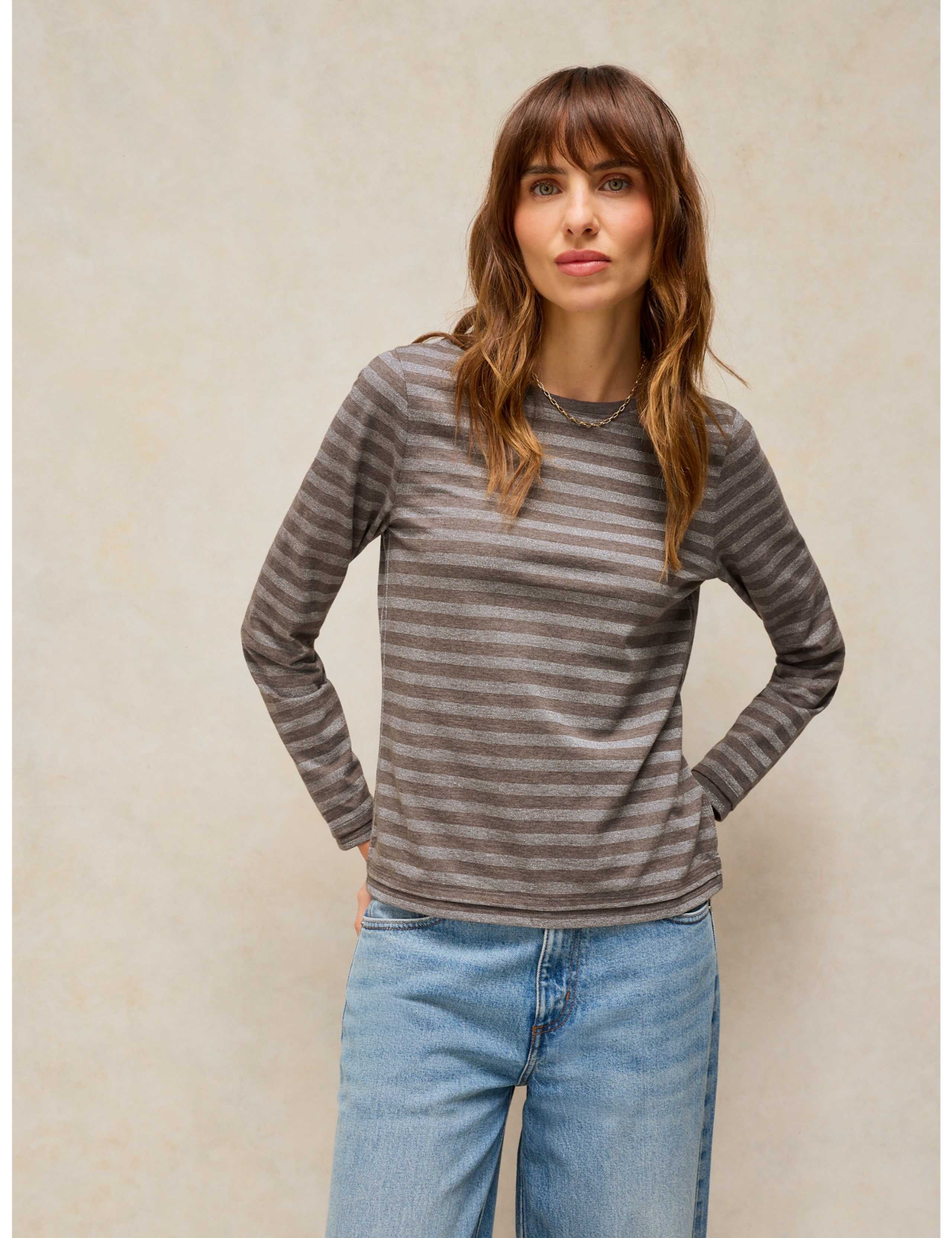 Clara Striped Sparkly T-Shirt