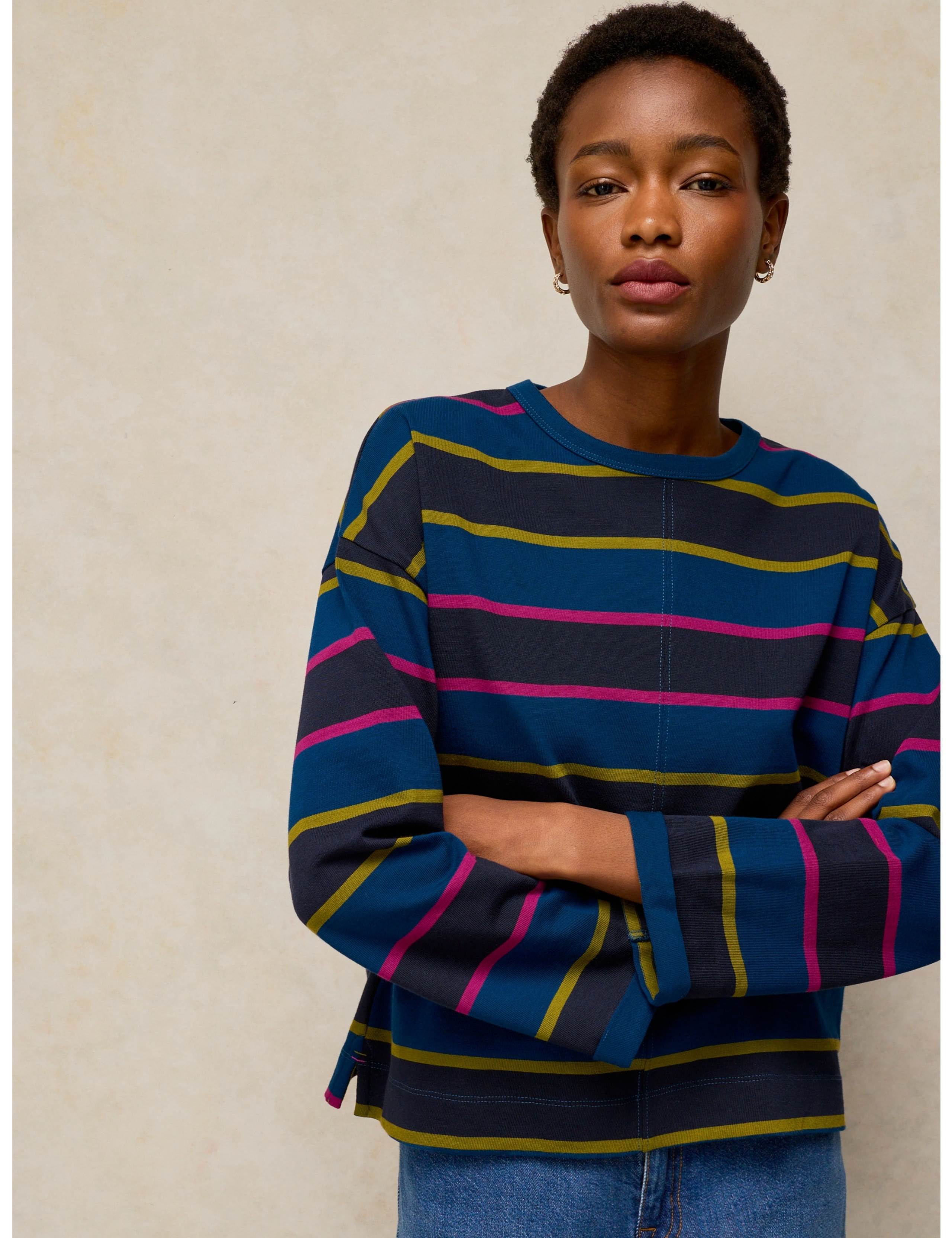 Kim Pure Cotton Striped T-Shirt