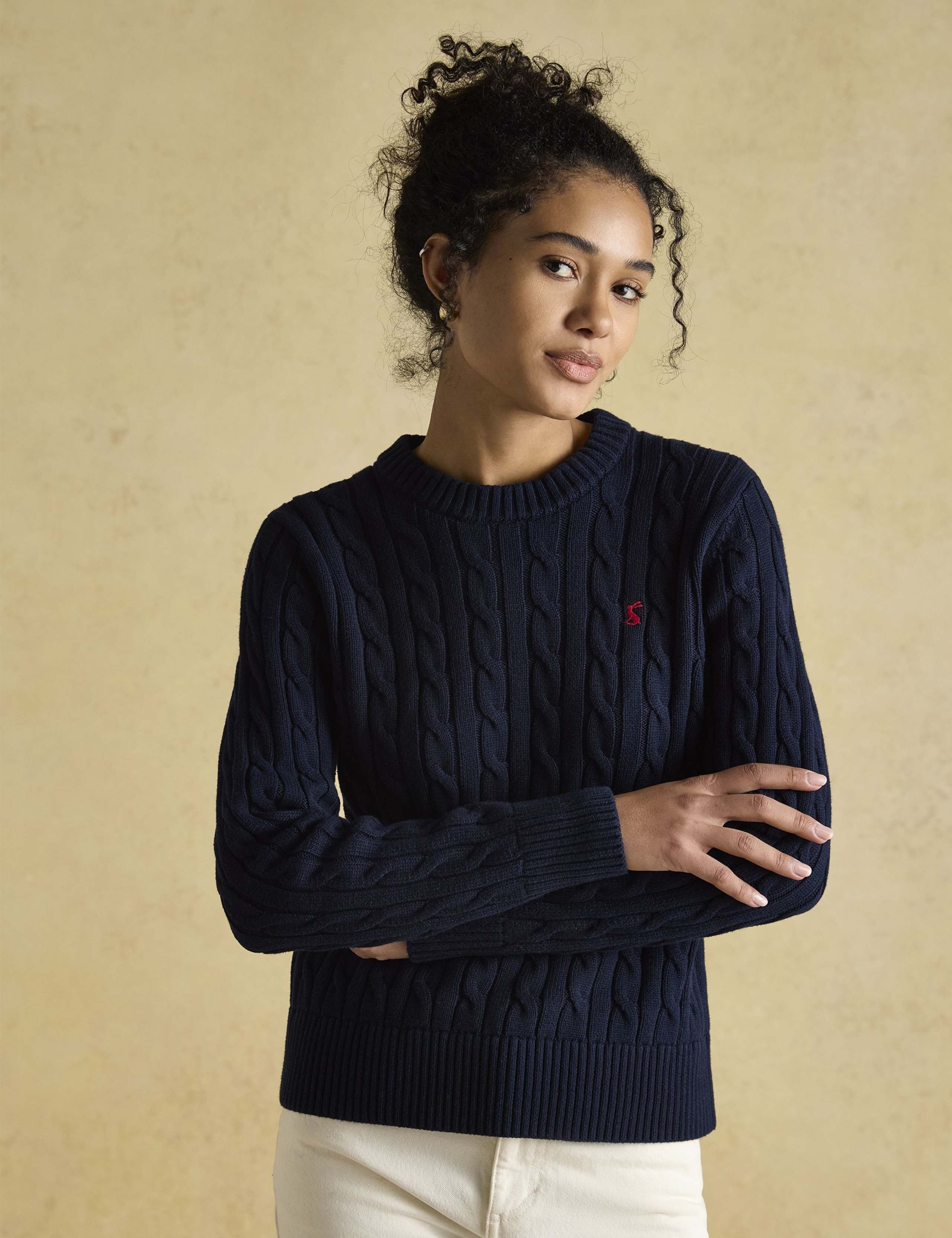 Pure Cotton Cable Knit Jumper