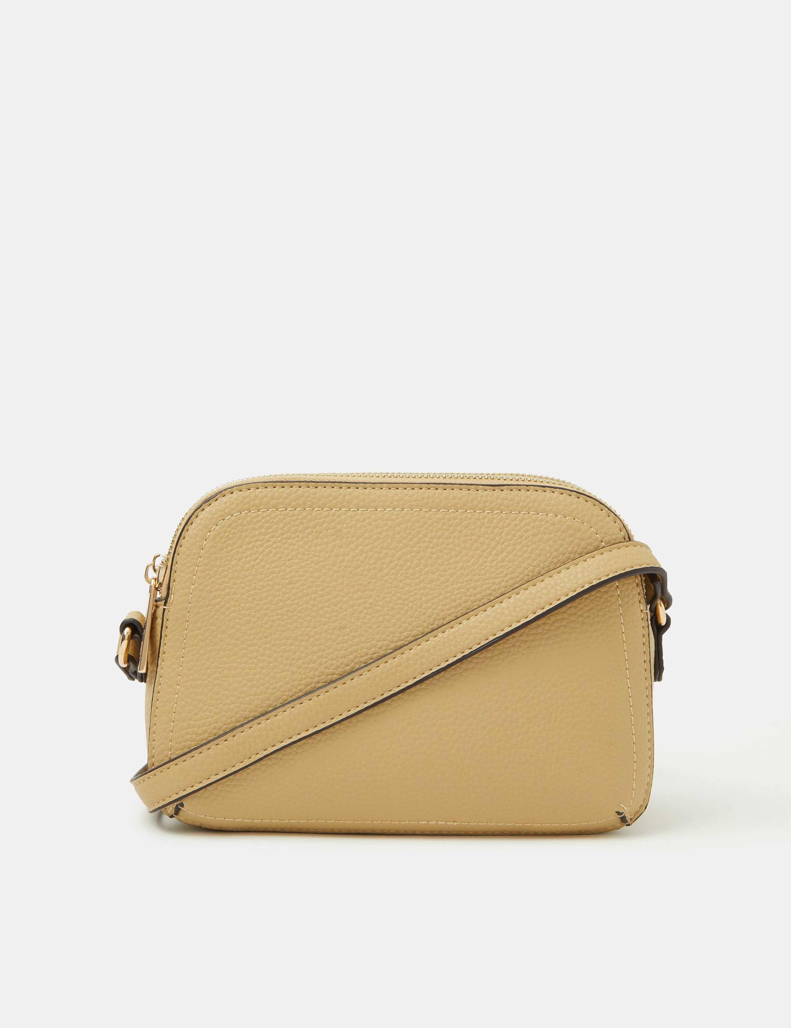 Double Zip Cross Body Bag