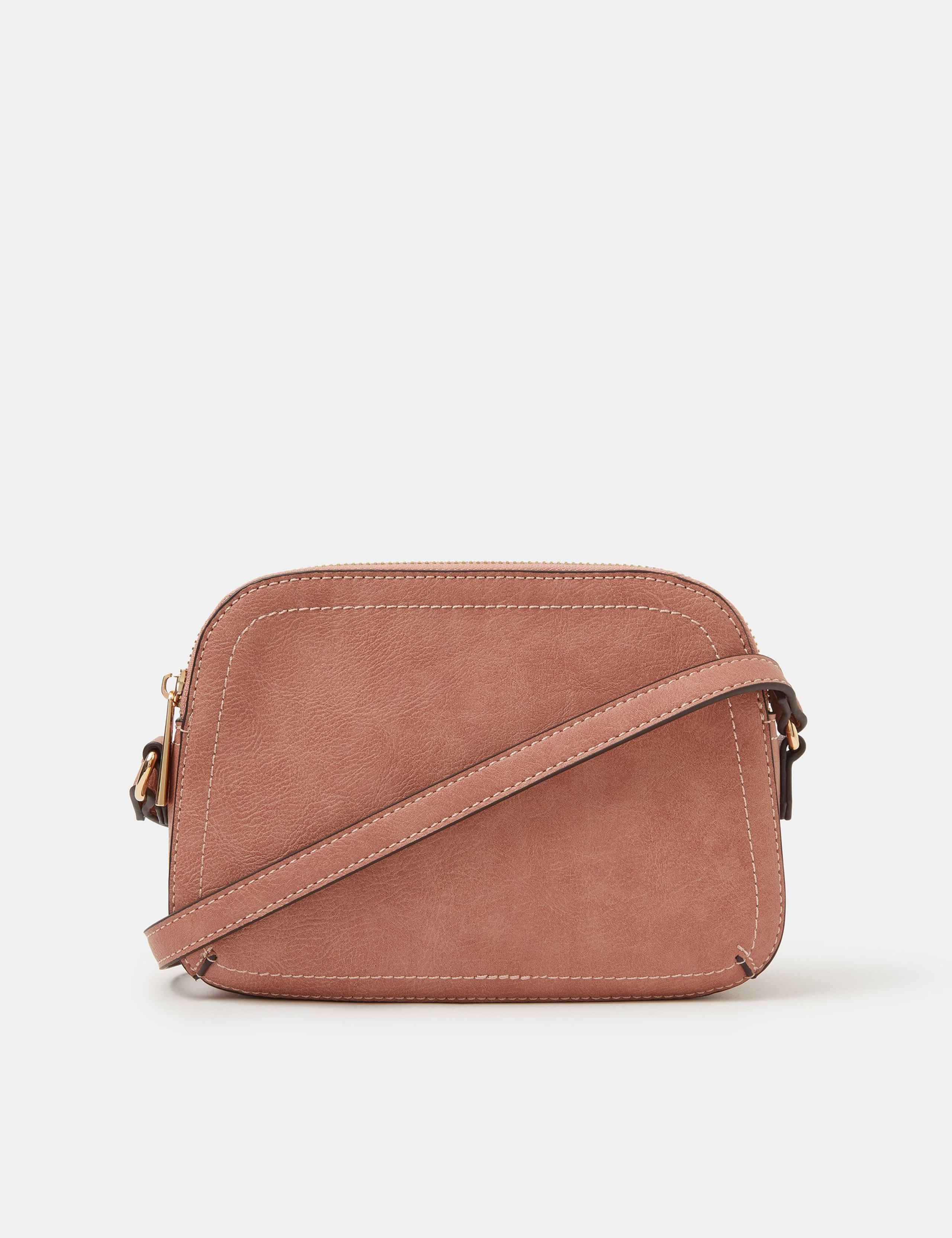 Double Zip Cross Body Bag