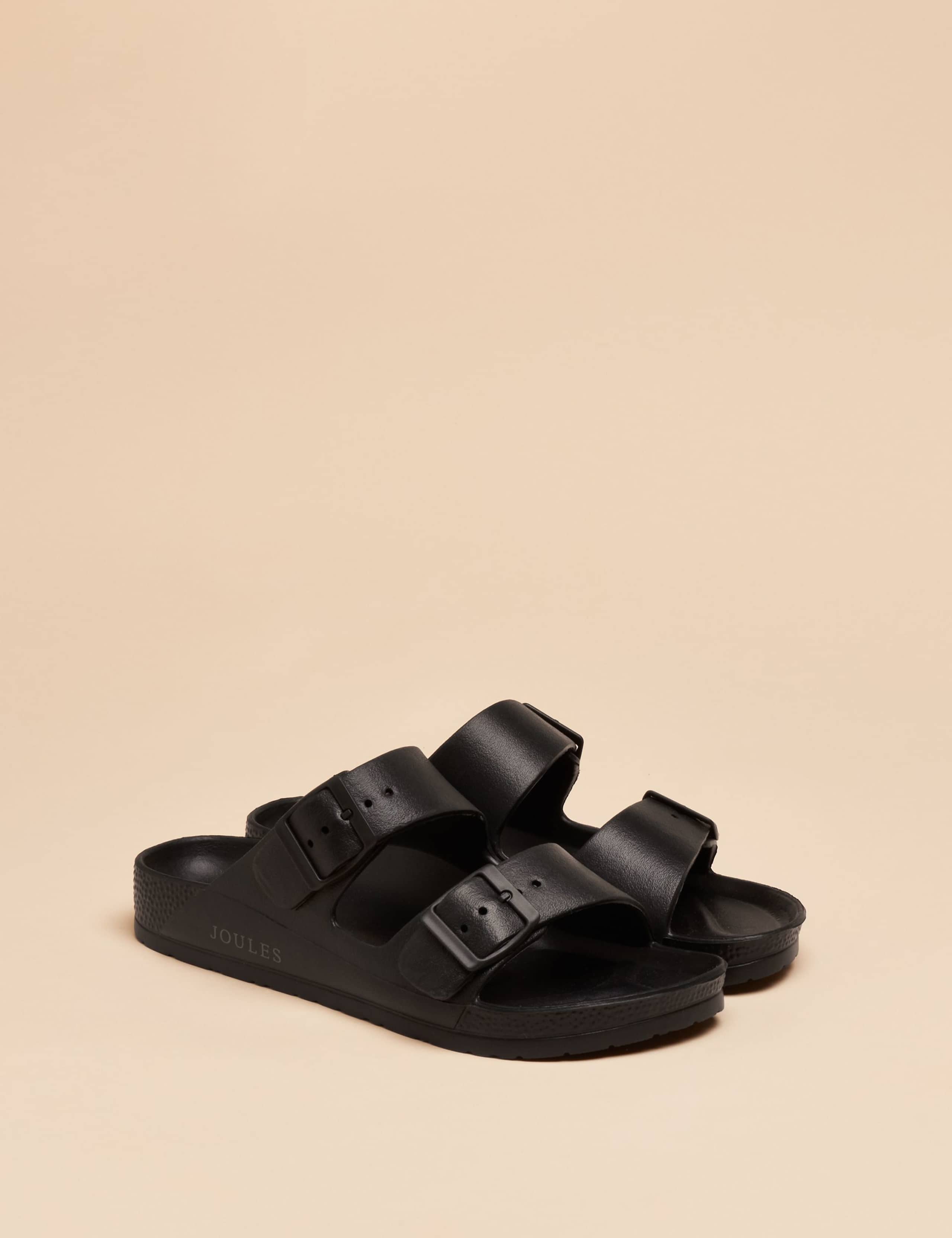 Buckle Strappy Flat Sandals
