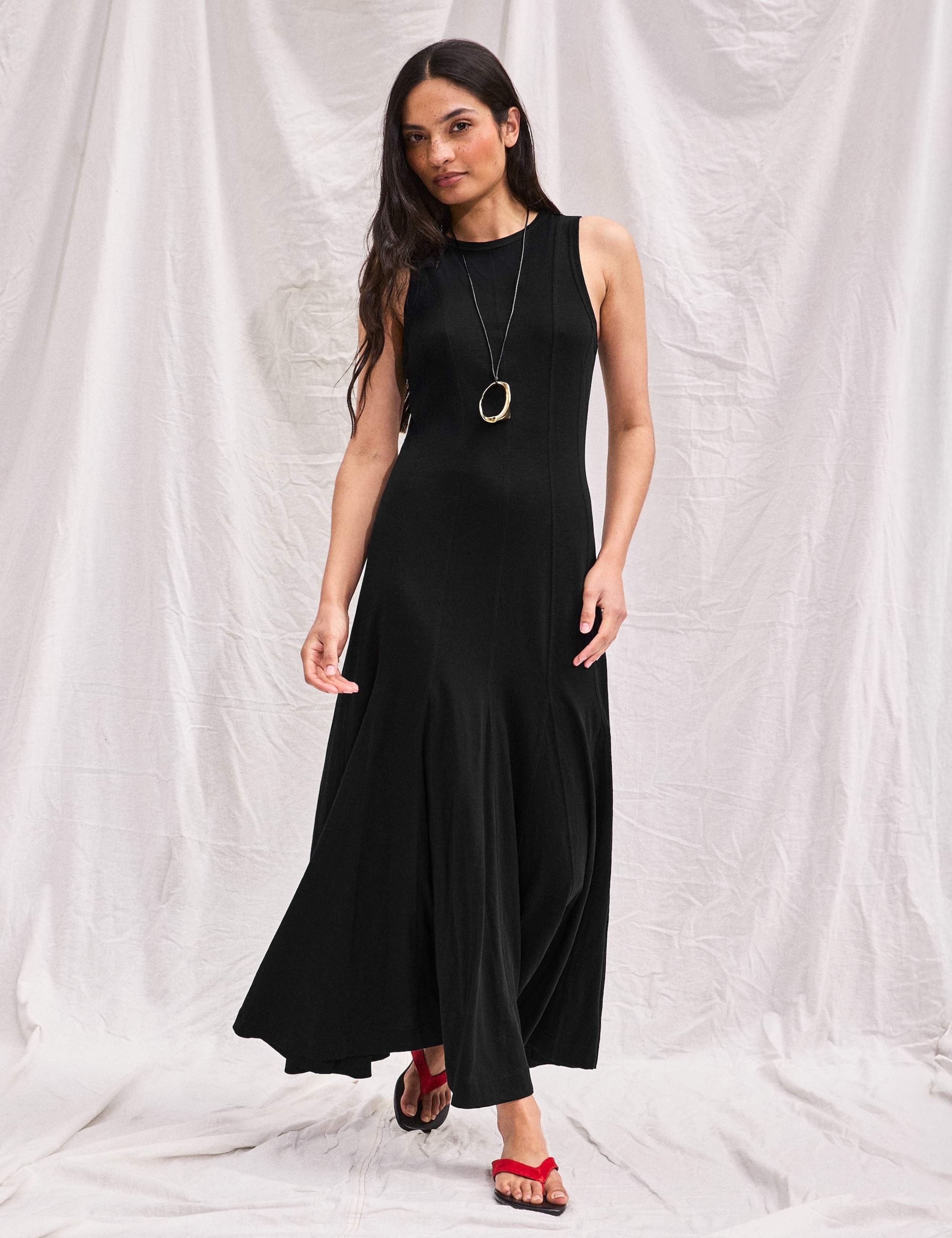 Pure Cotton Jersey Midaxi Skater Dress