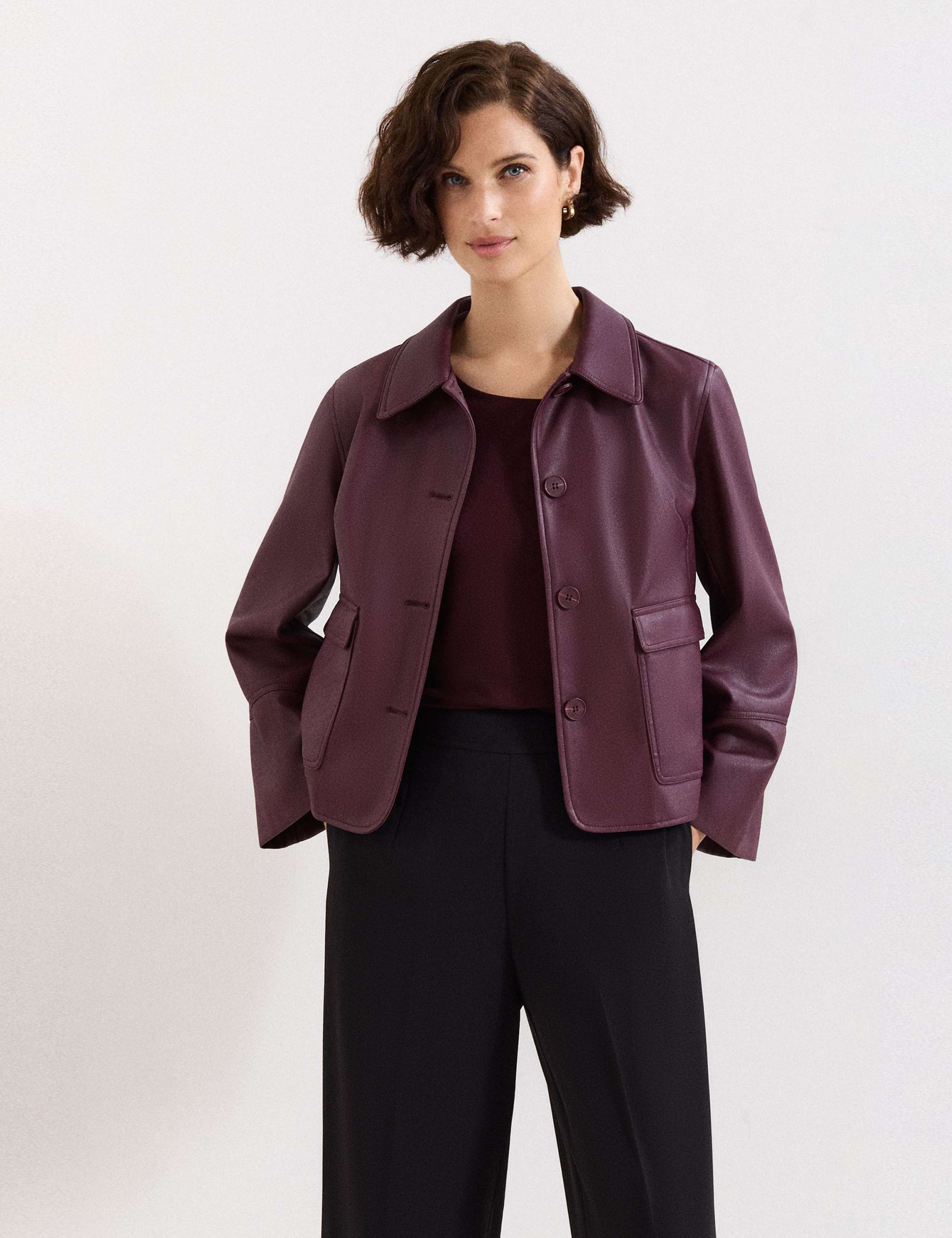 Faux Leather Jacket