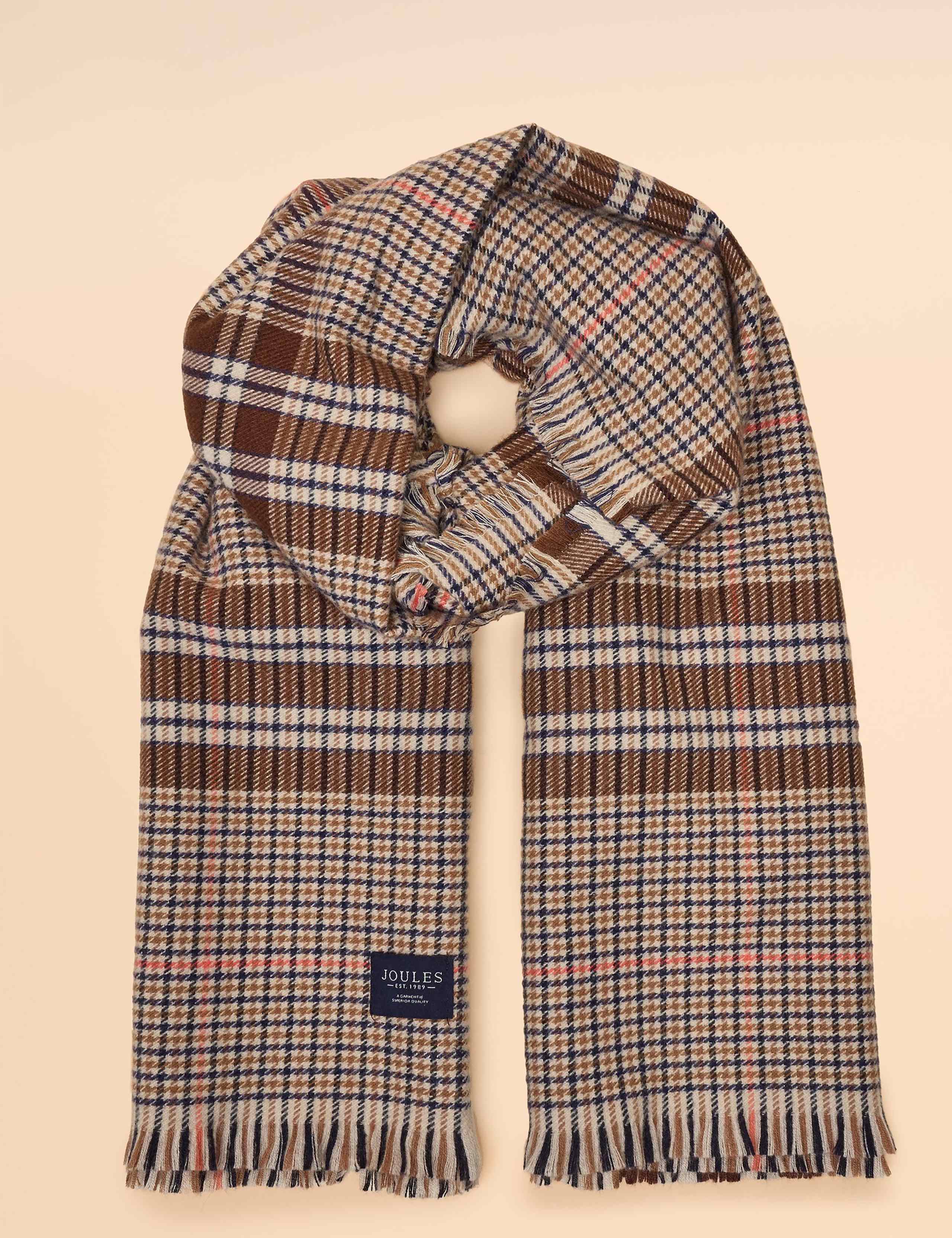 Checked Large Scarf