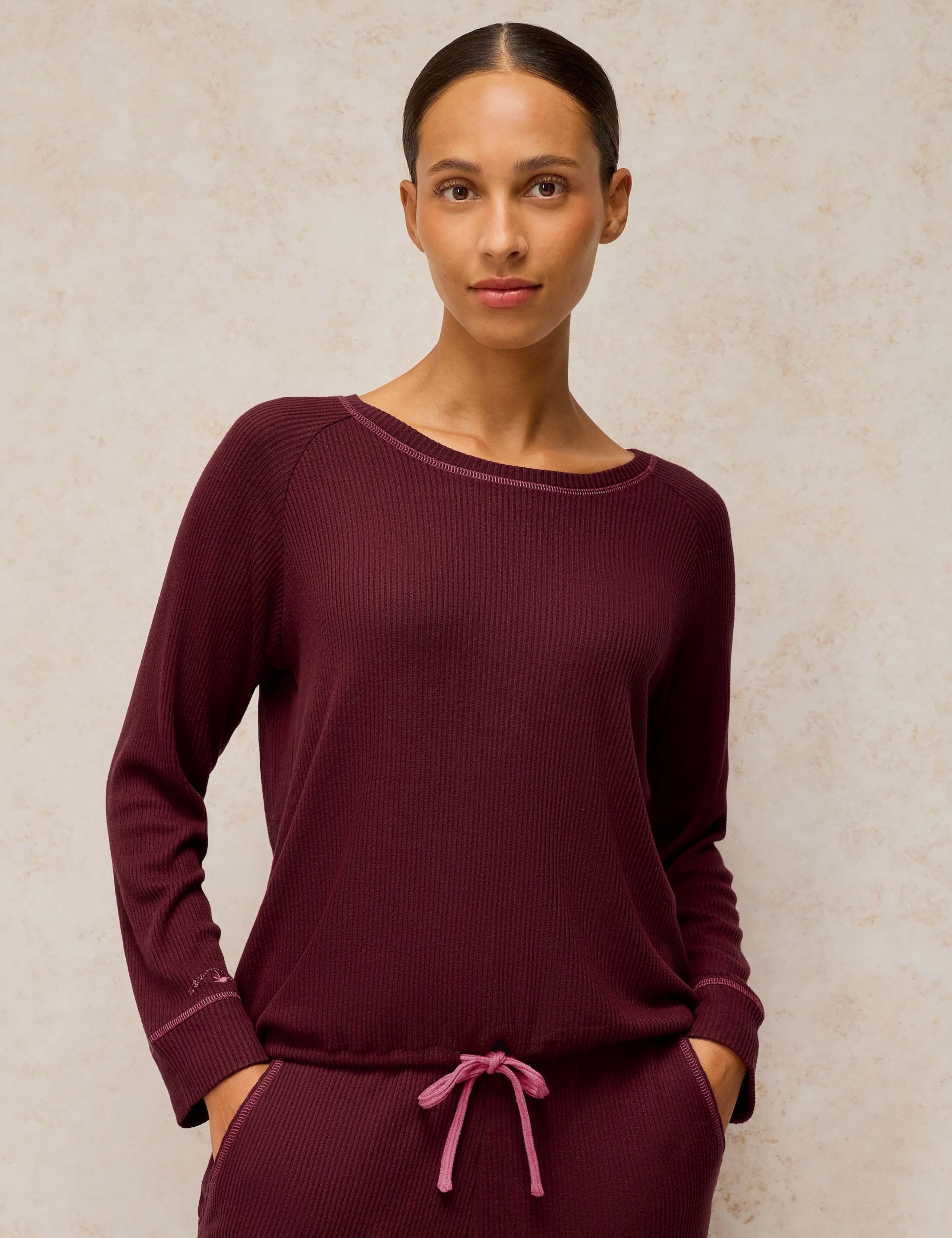 Cosy Ribbed Pyjama Top