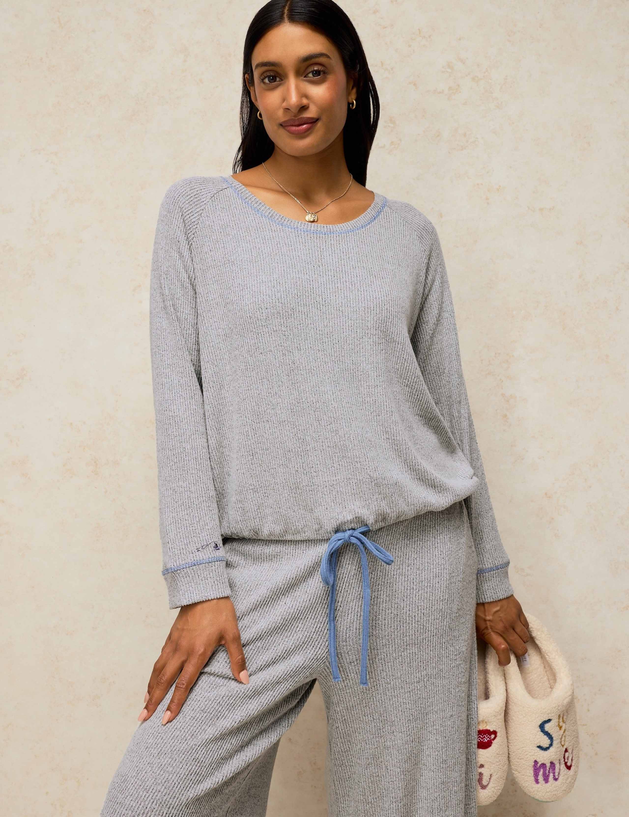 Cosy Ribbed Pyjama Top