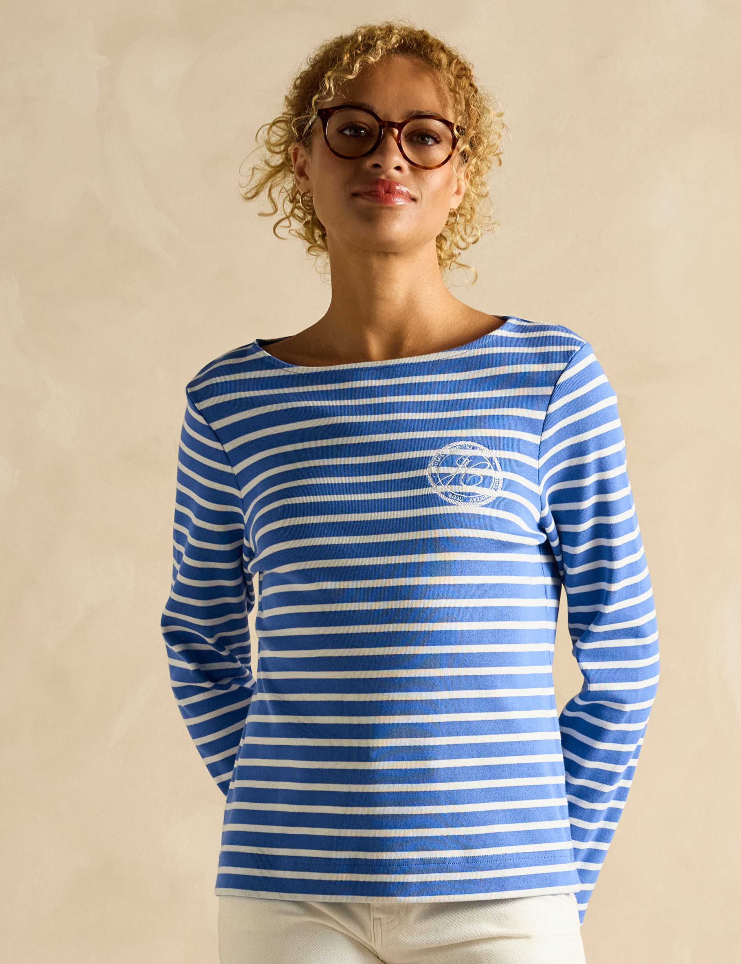 Pure Cotton Striped Top