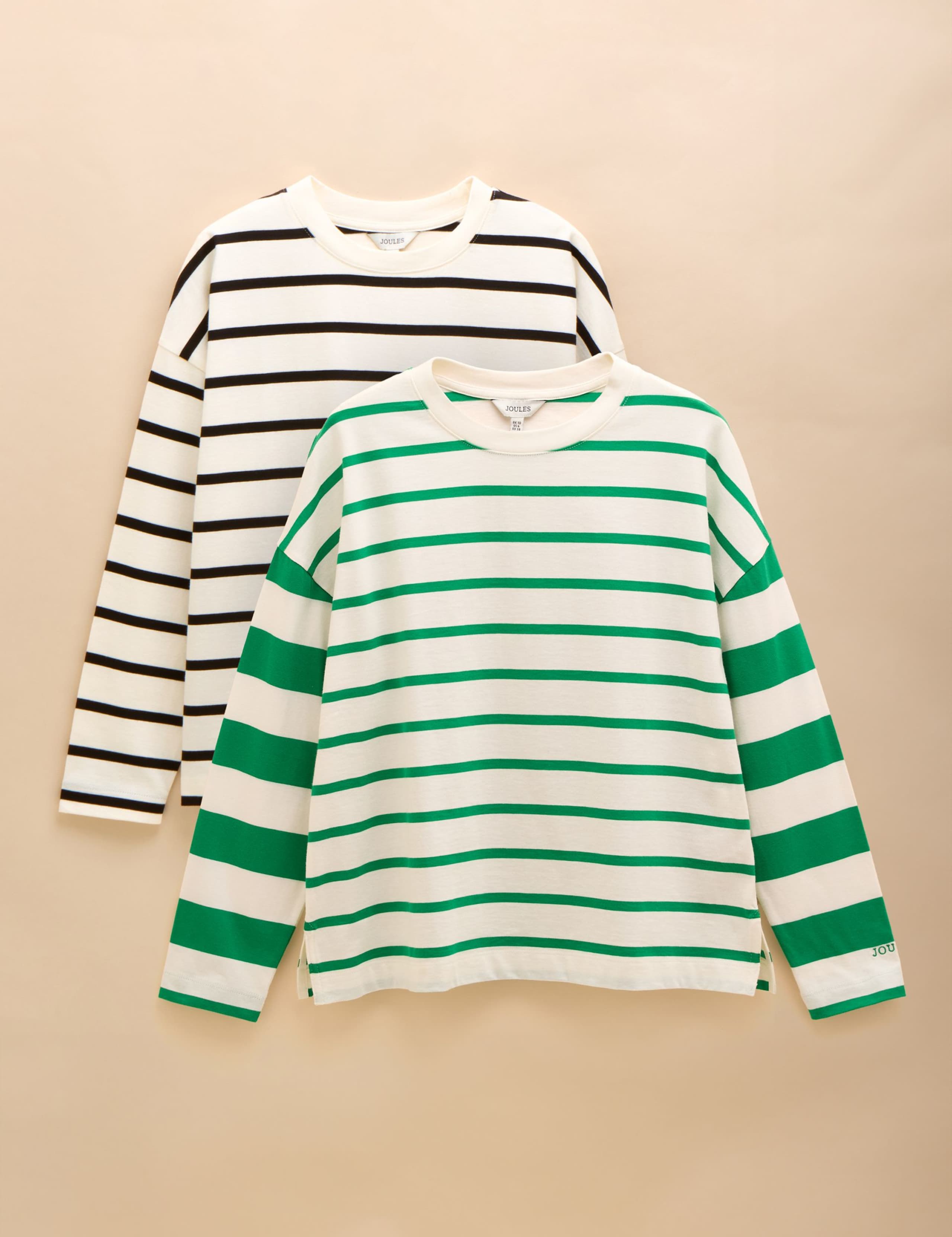 2pk Pure Cotton Striped Tops