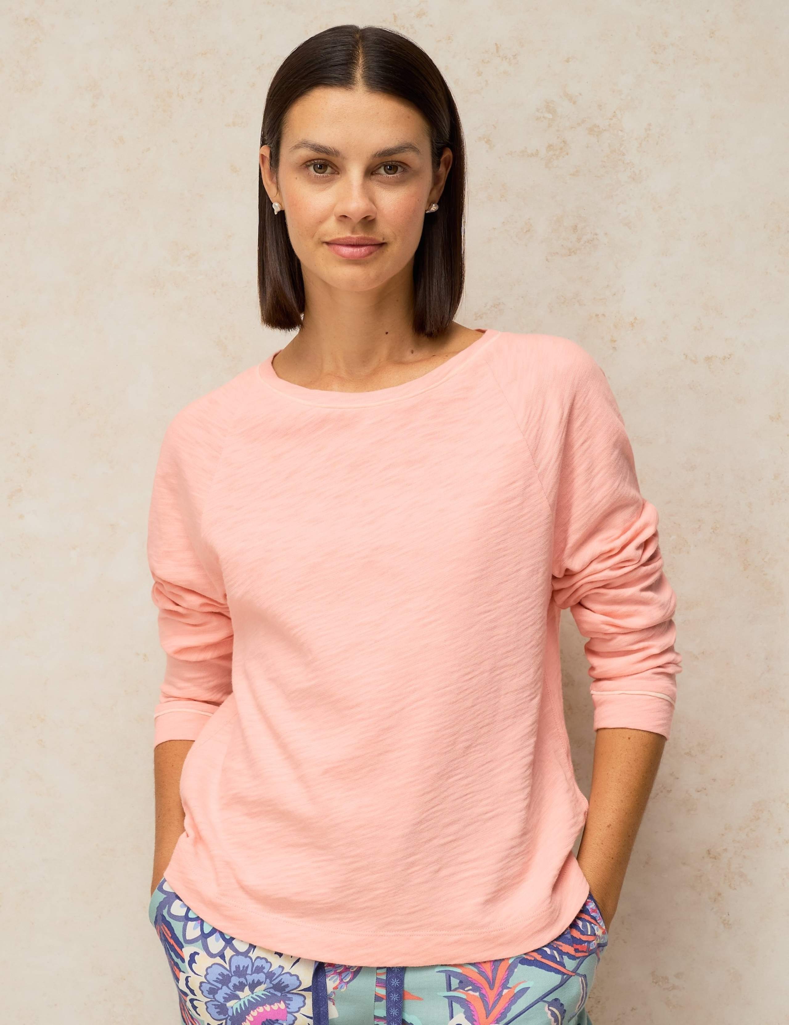 Pure Cotton Jersey Pyjama Top