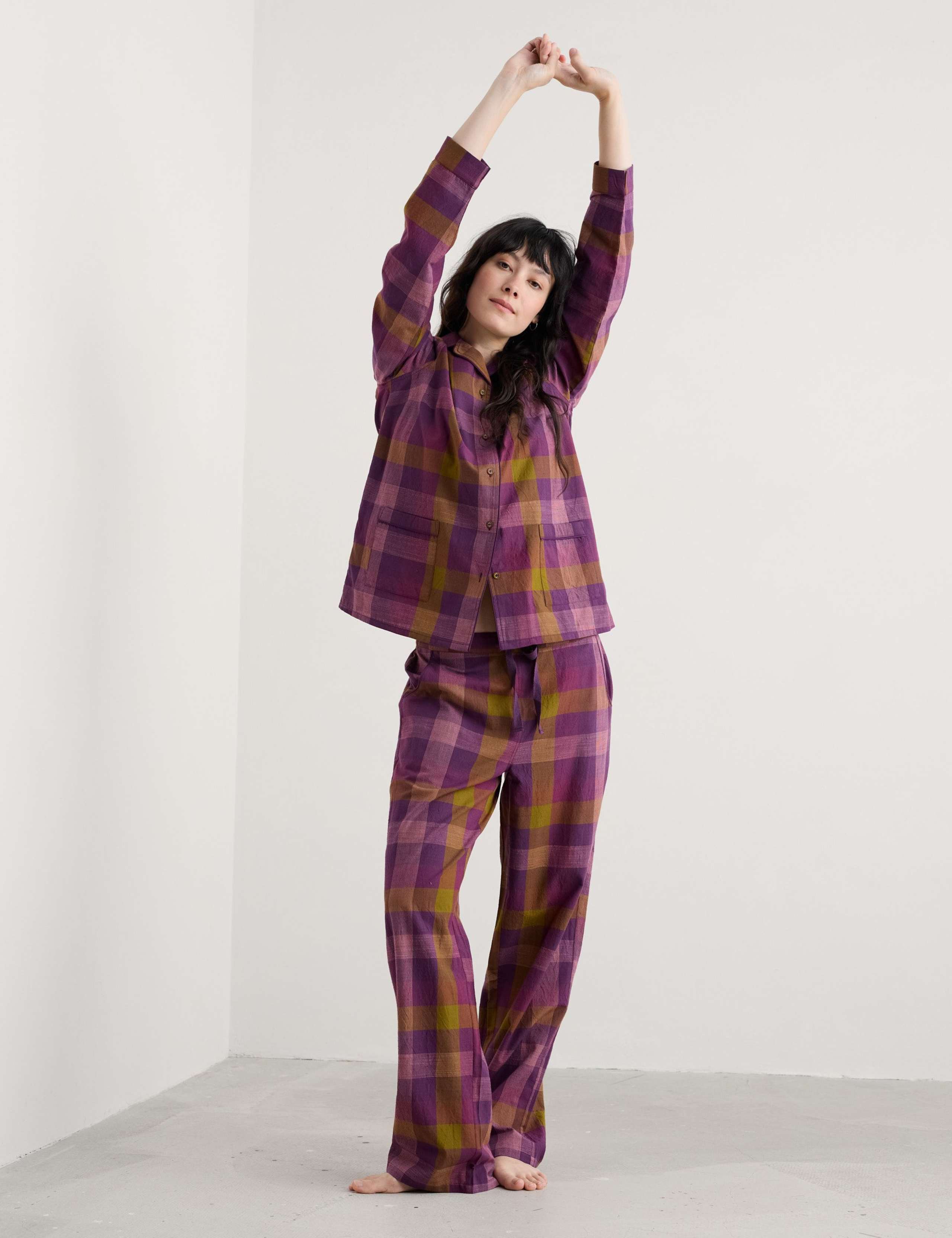 Pure Cotton Check Pyjama Set
