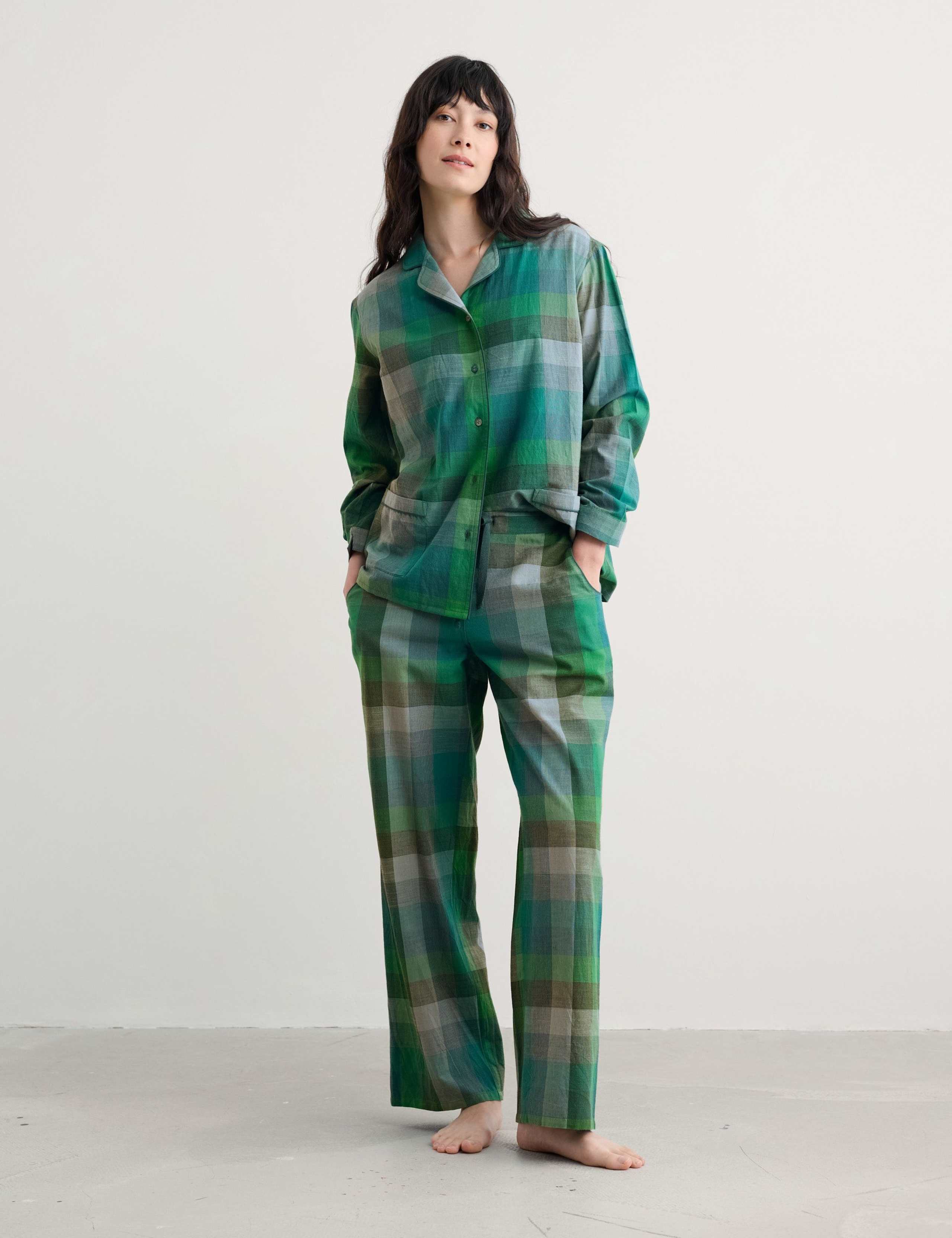 Pure Cotton Check Pyjama Set