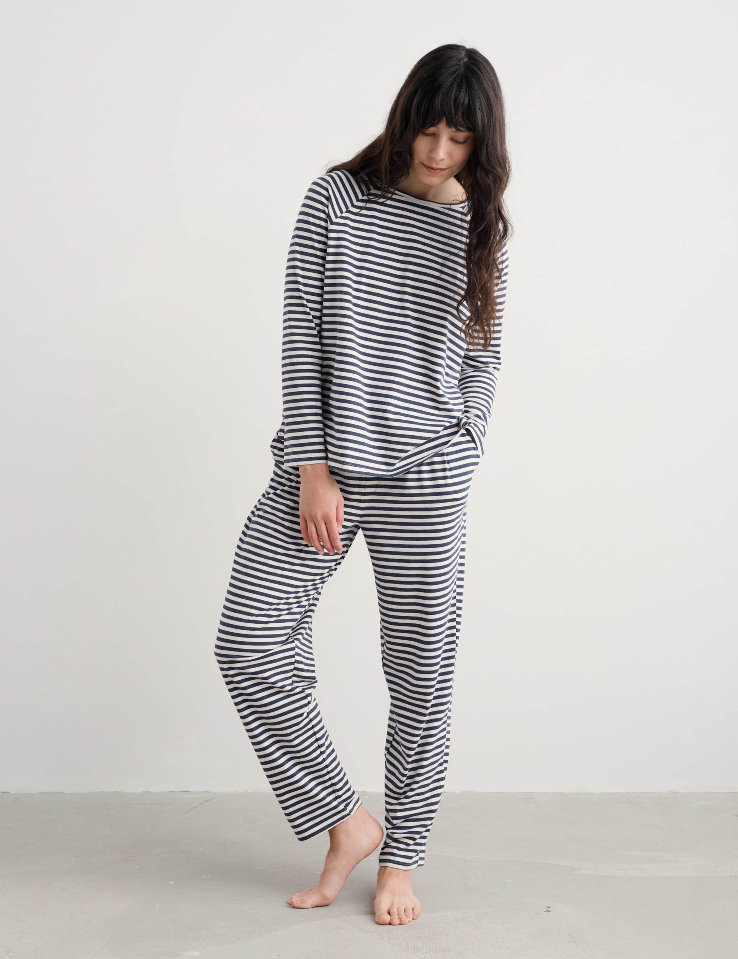 Cotton Rich Striped Pyjama Set