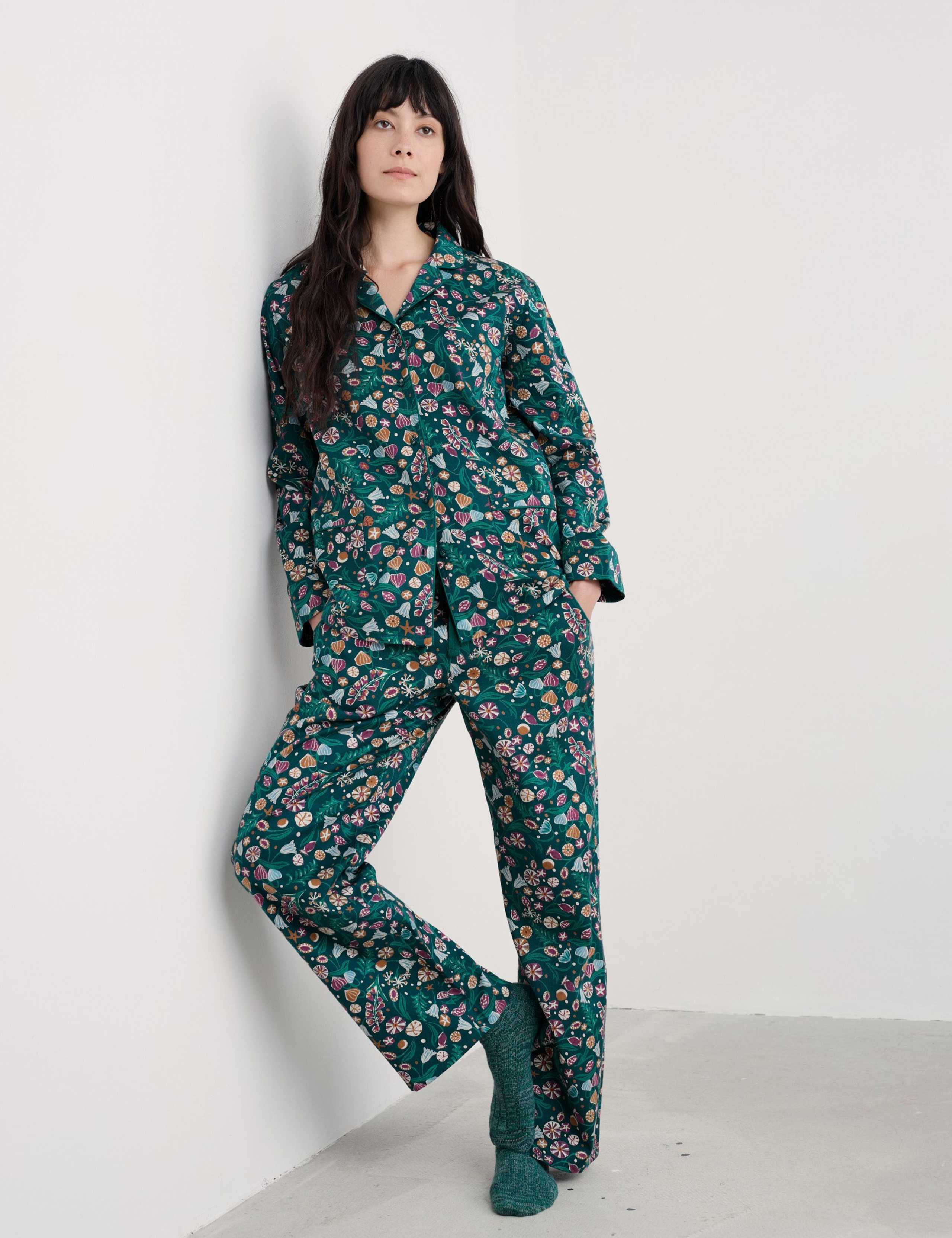 Pure Cotton Floral Print Pyjama Set