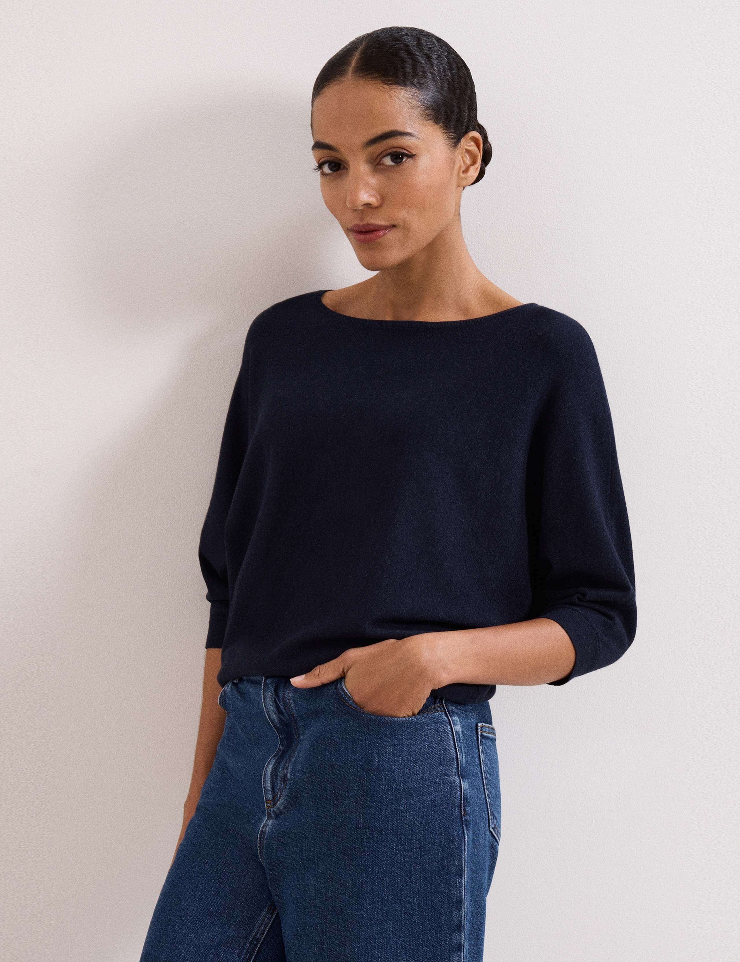 Slash Neck Jumper