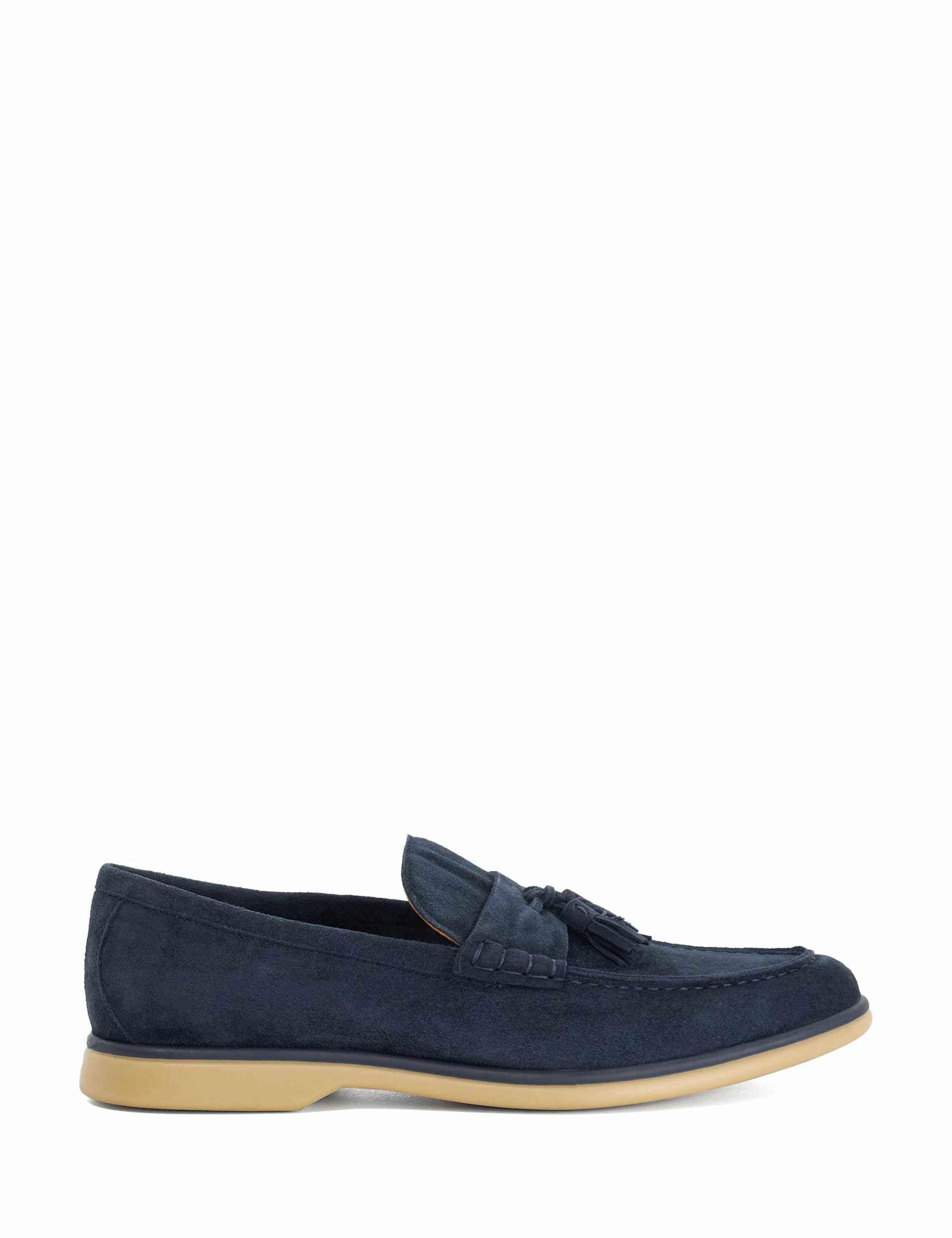 Suede Slip On Loafers
