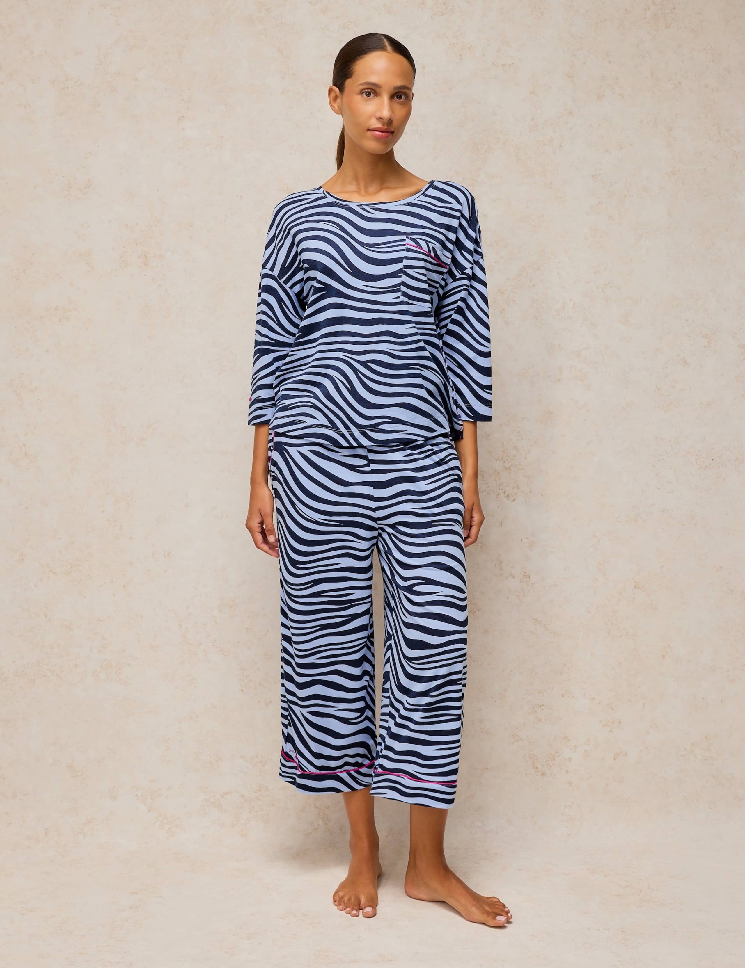 Cotton Rich Printed Jersey Pyjama Bottoms