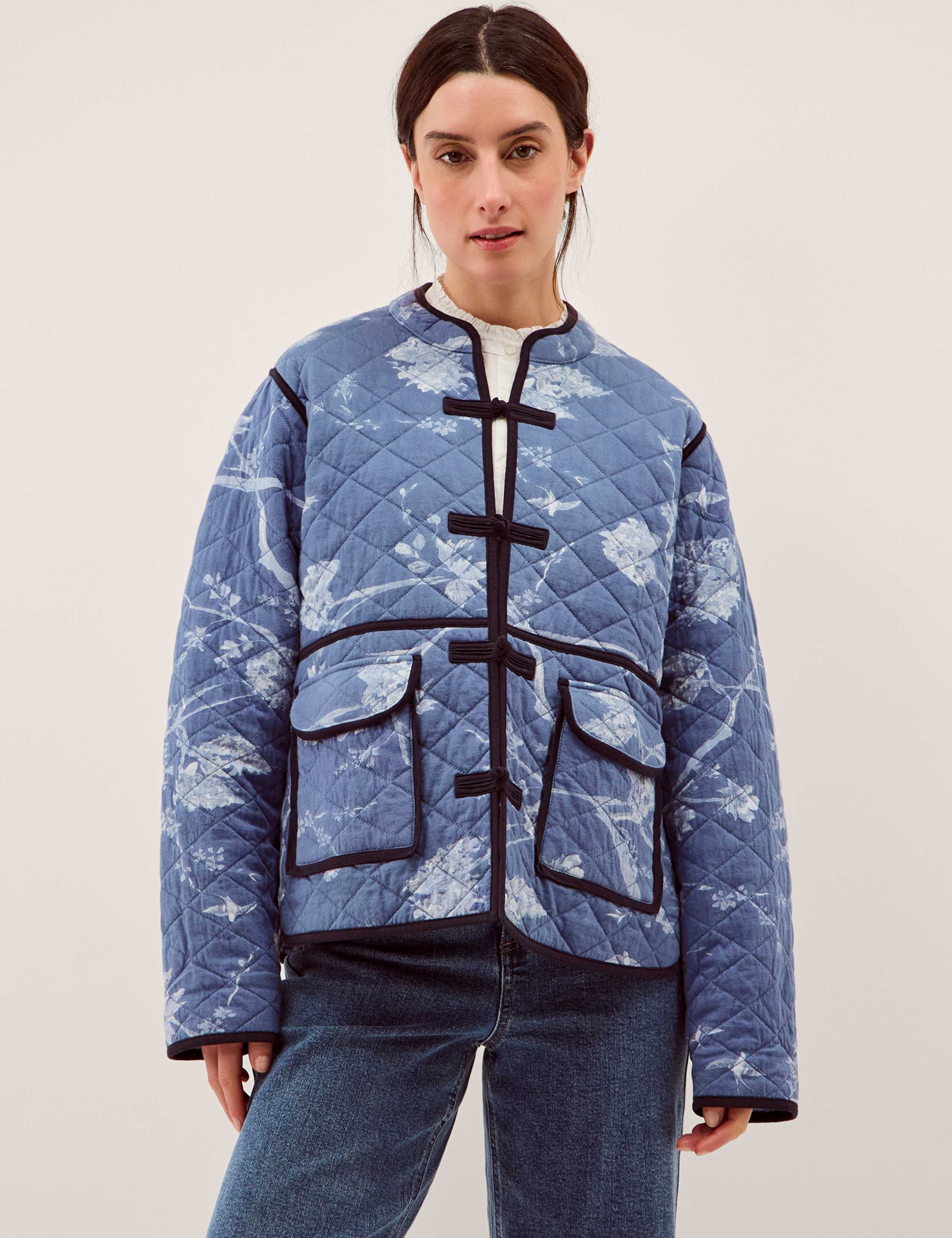 Jersey Printed Quilted Jacket