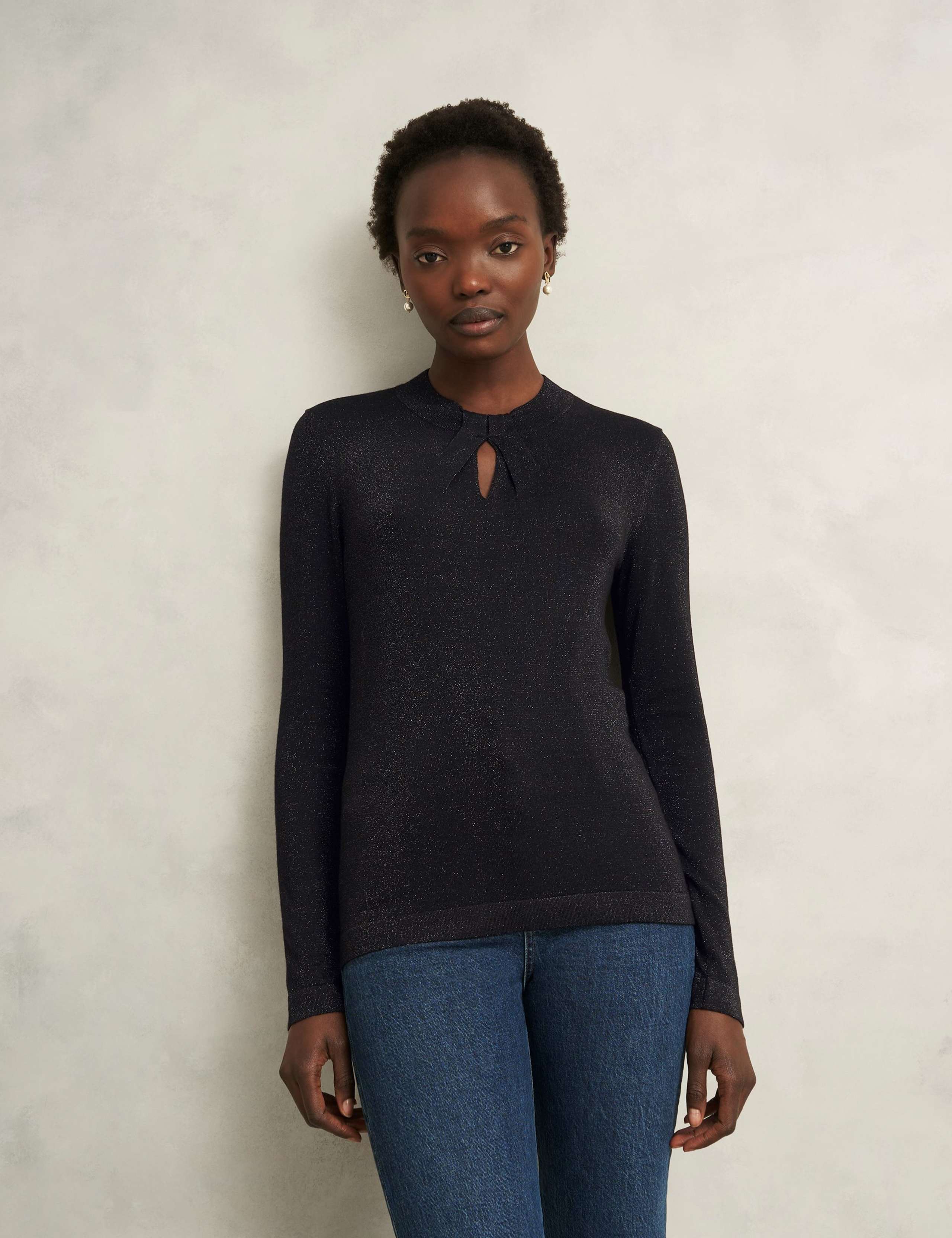 Sparkly Crew Neck Jumper