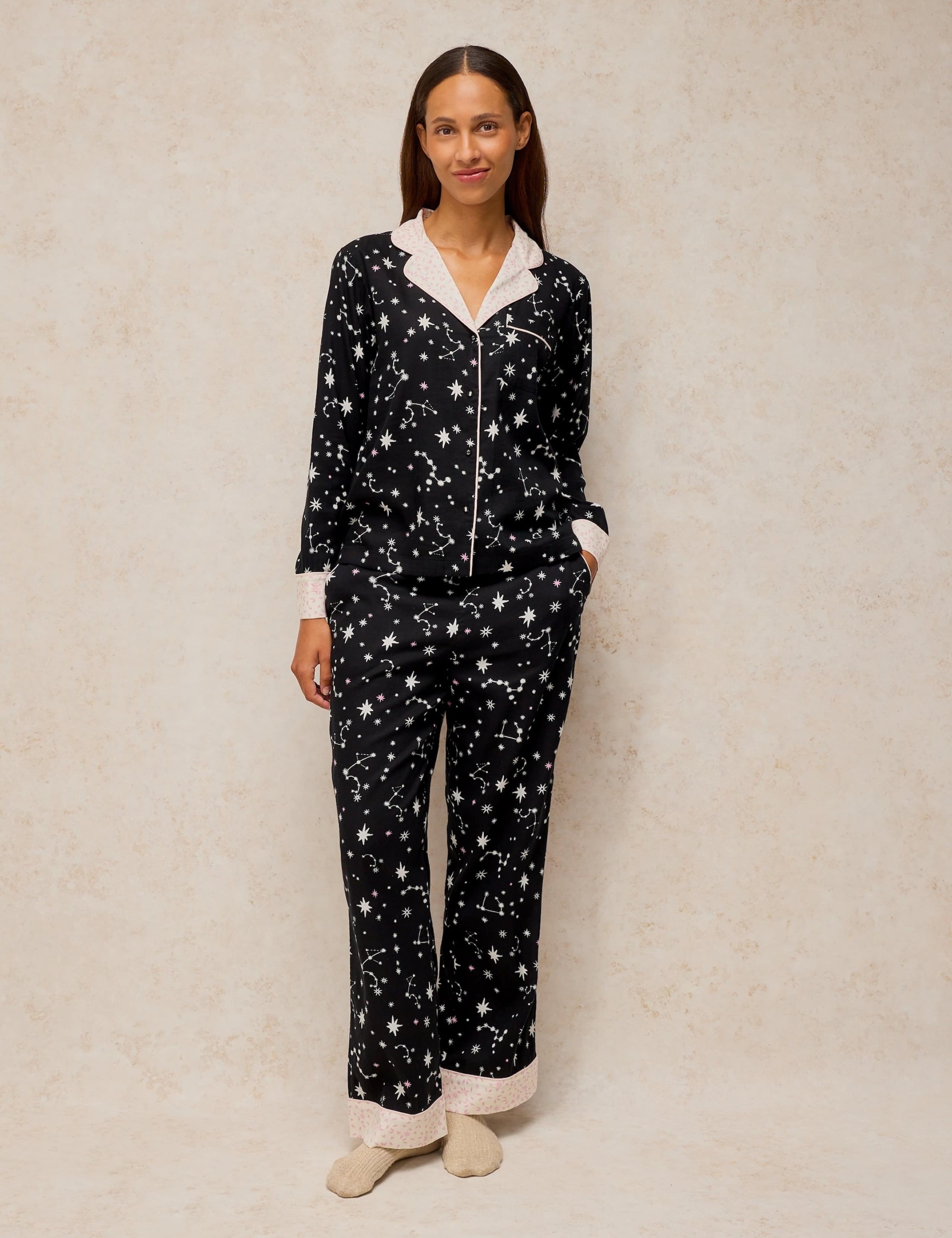 Cotton Rich Printed Pyjama Top
