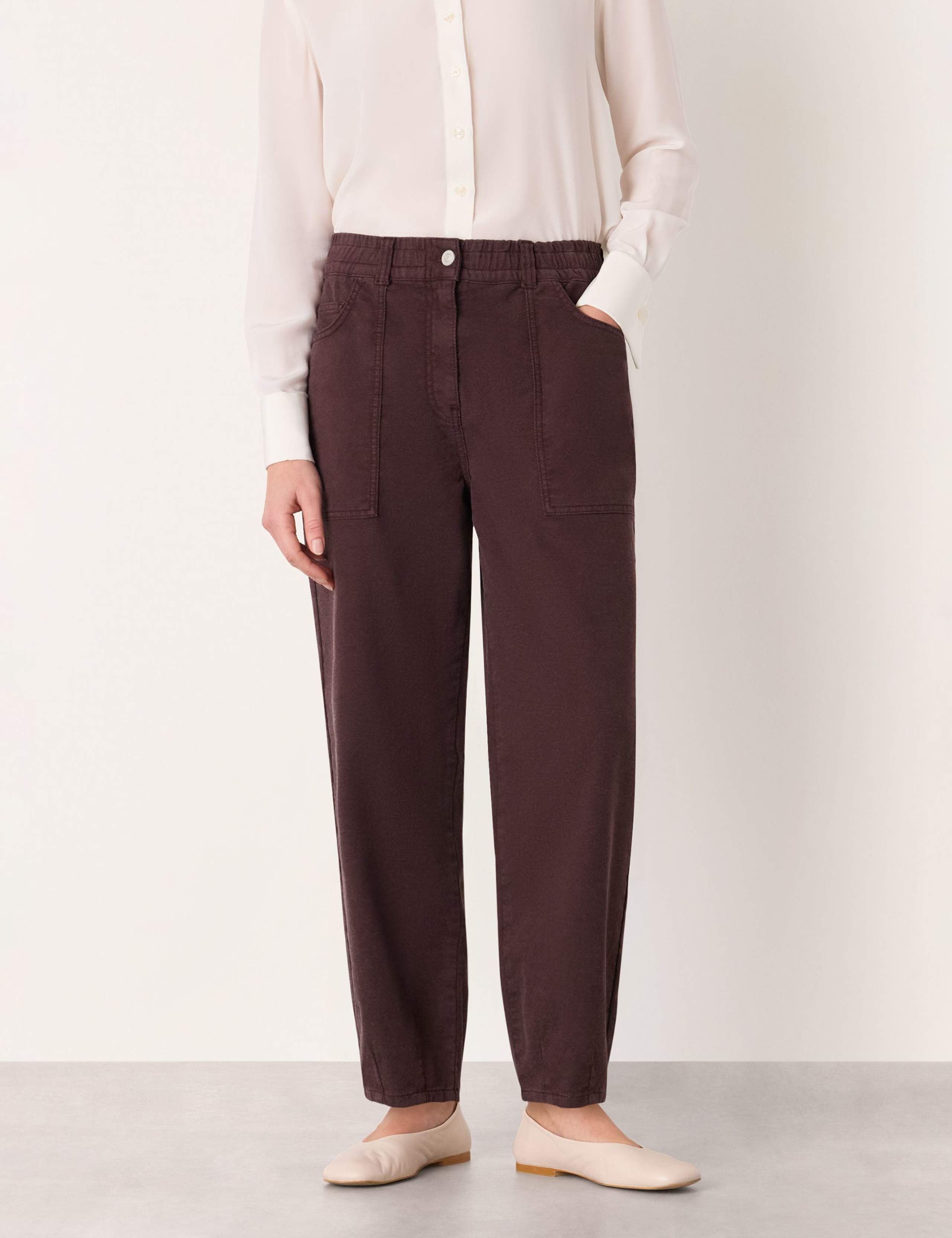 Tessa Cotton Rich Straight Leg Trousers