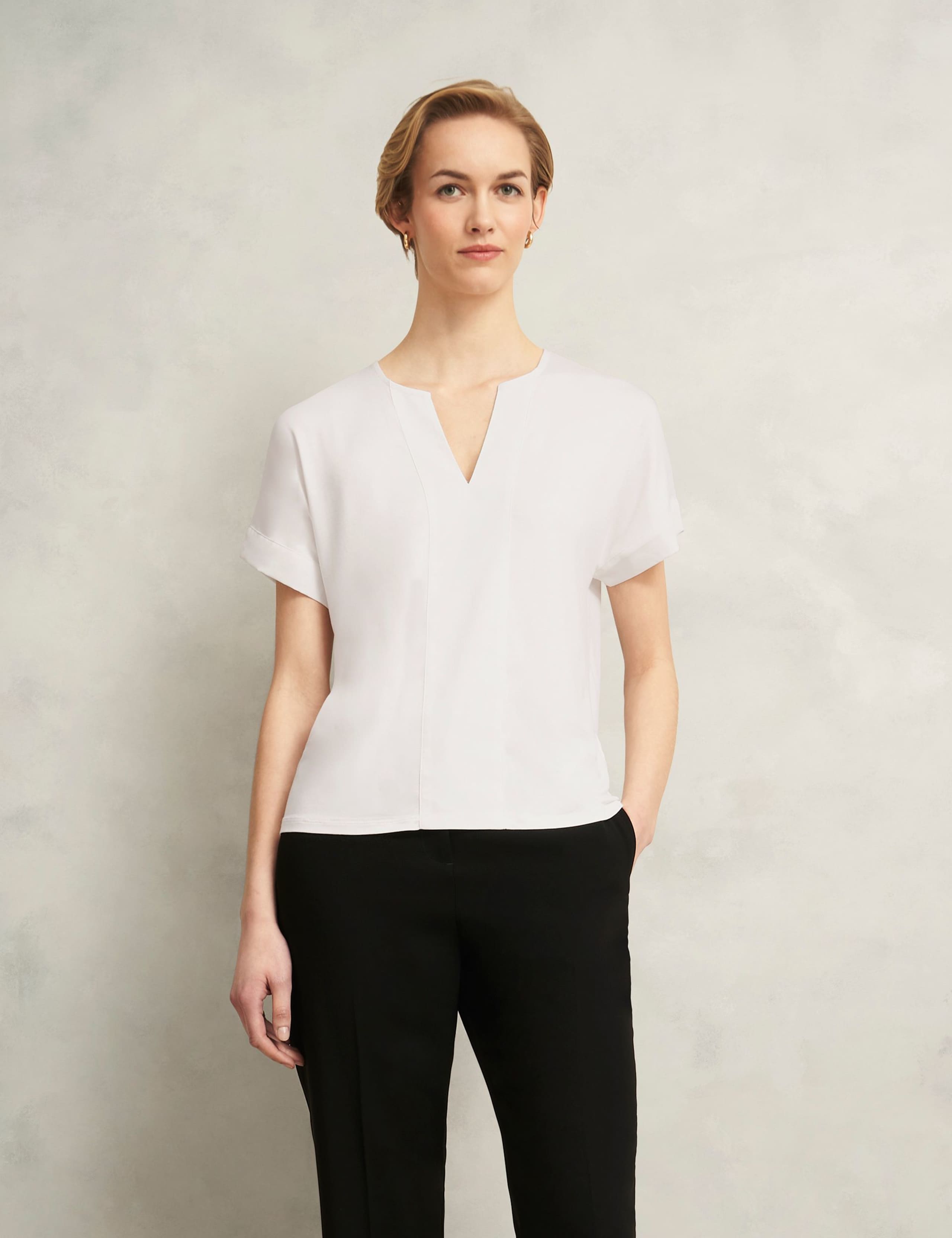 Notch Neck Top